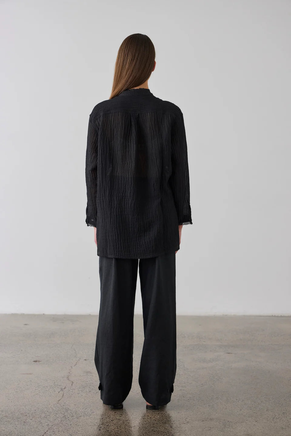 Laing Relaxed Linen Shirt - Black