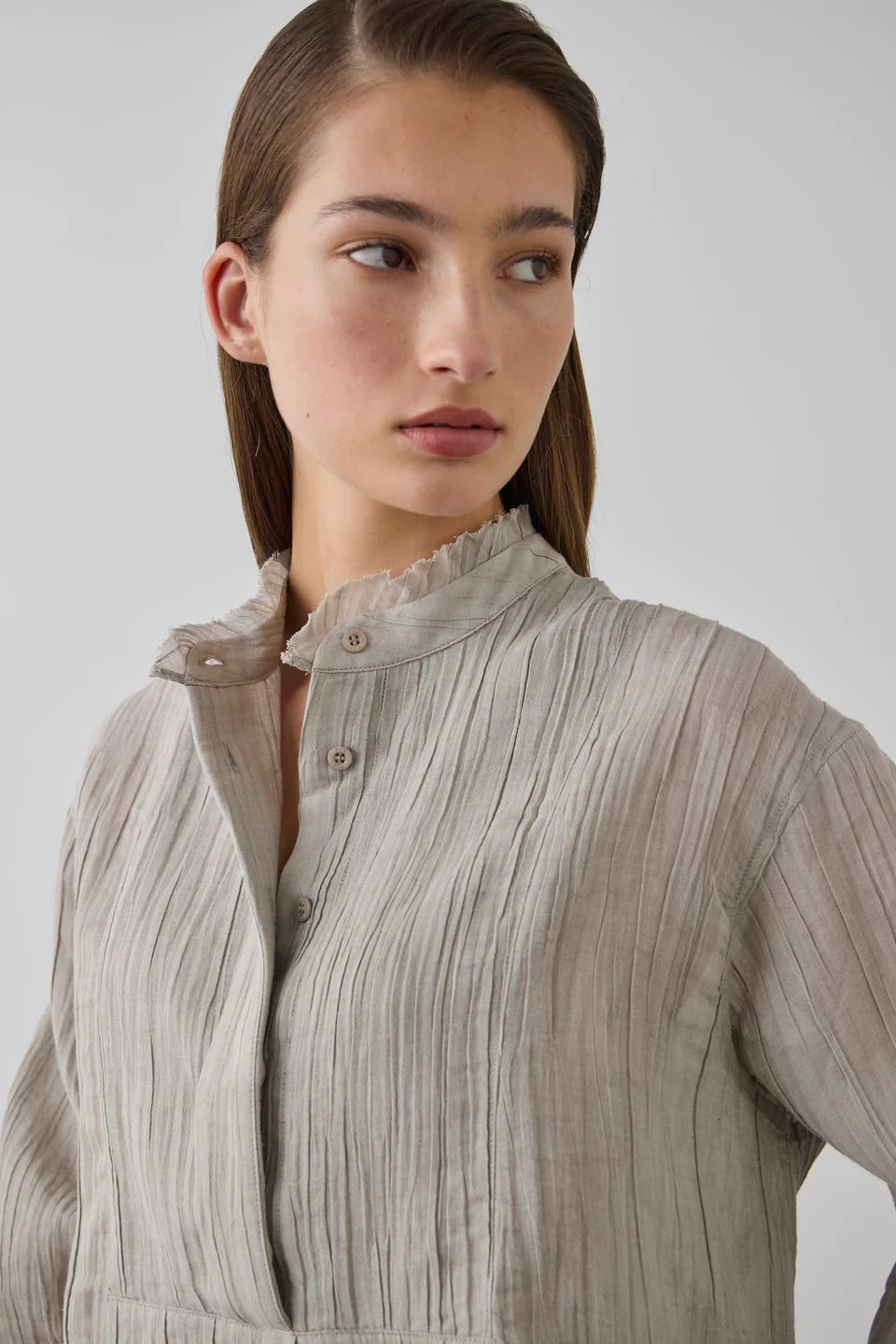 Laing Relaxed Linen Shirt - Stone