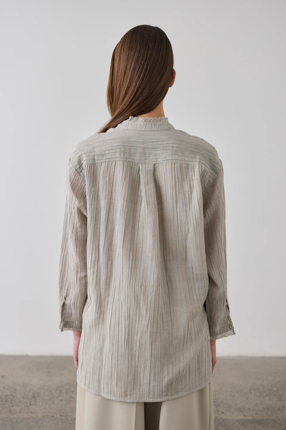 Laing Relaxed Linen Shirt - Stone