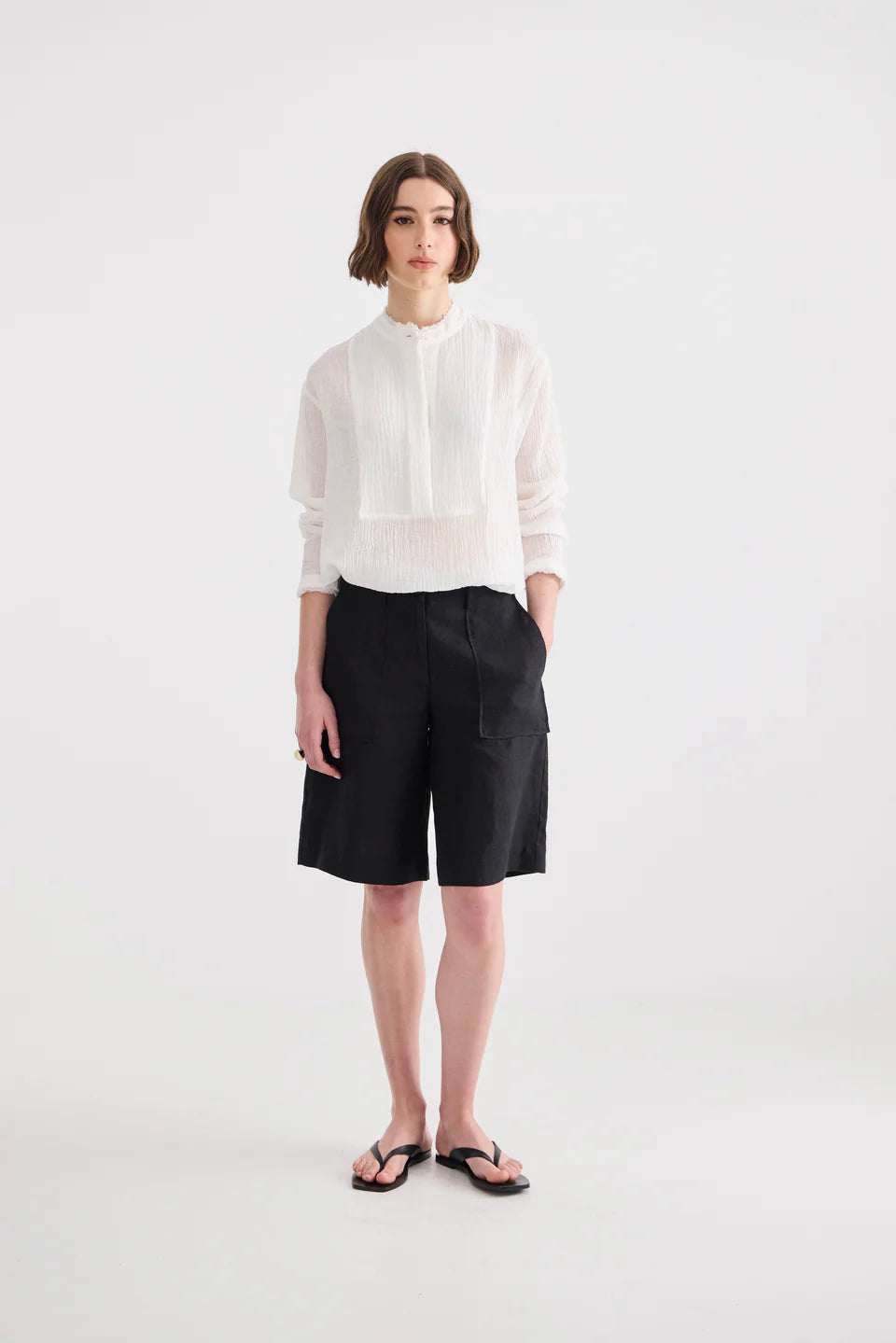 Laing Relaxed Linen Shirt - White