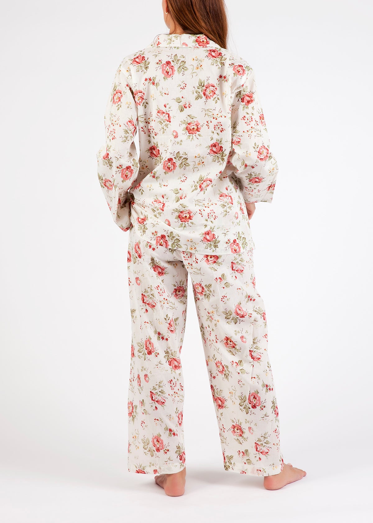 Arabella 100% Cotton Pink Rose Pyjamas
