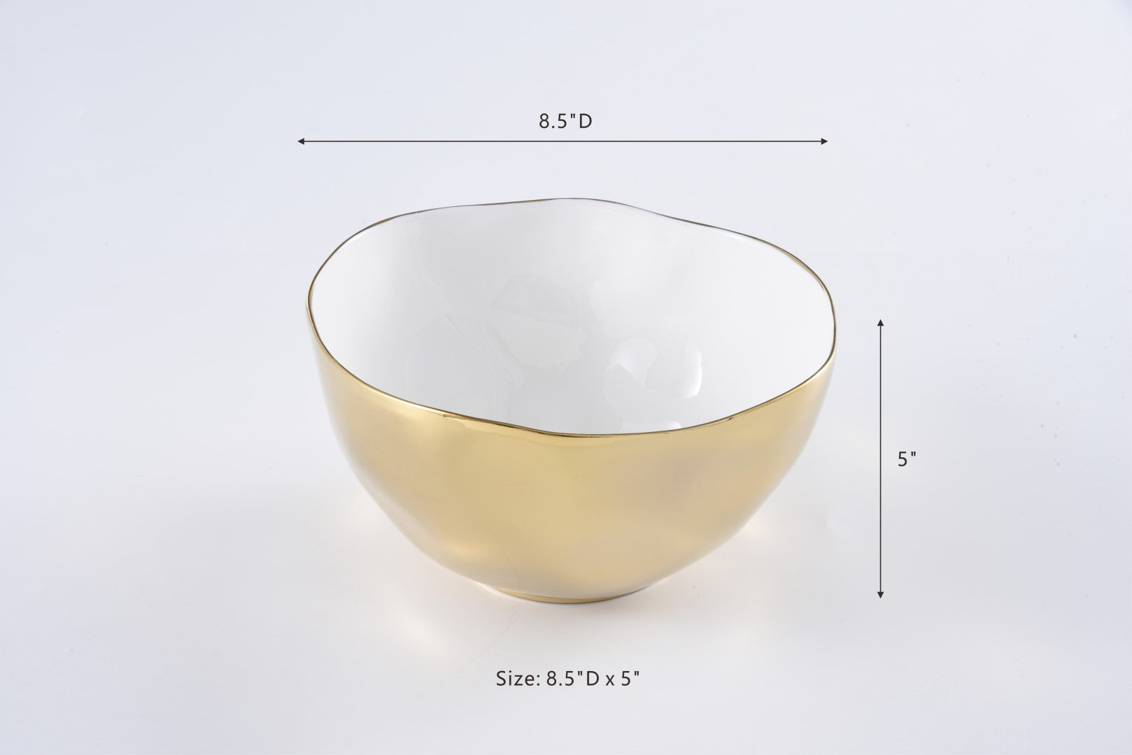 Pampa Bay Gold Large Bowl