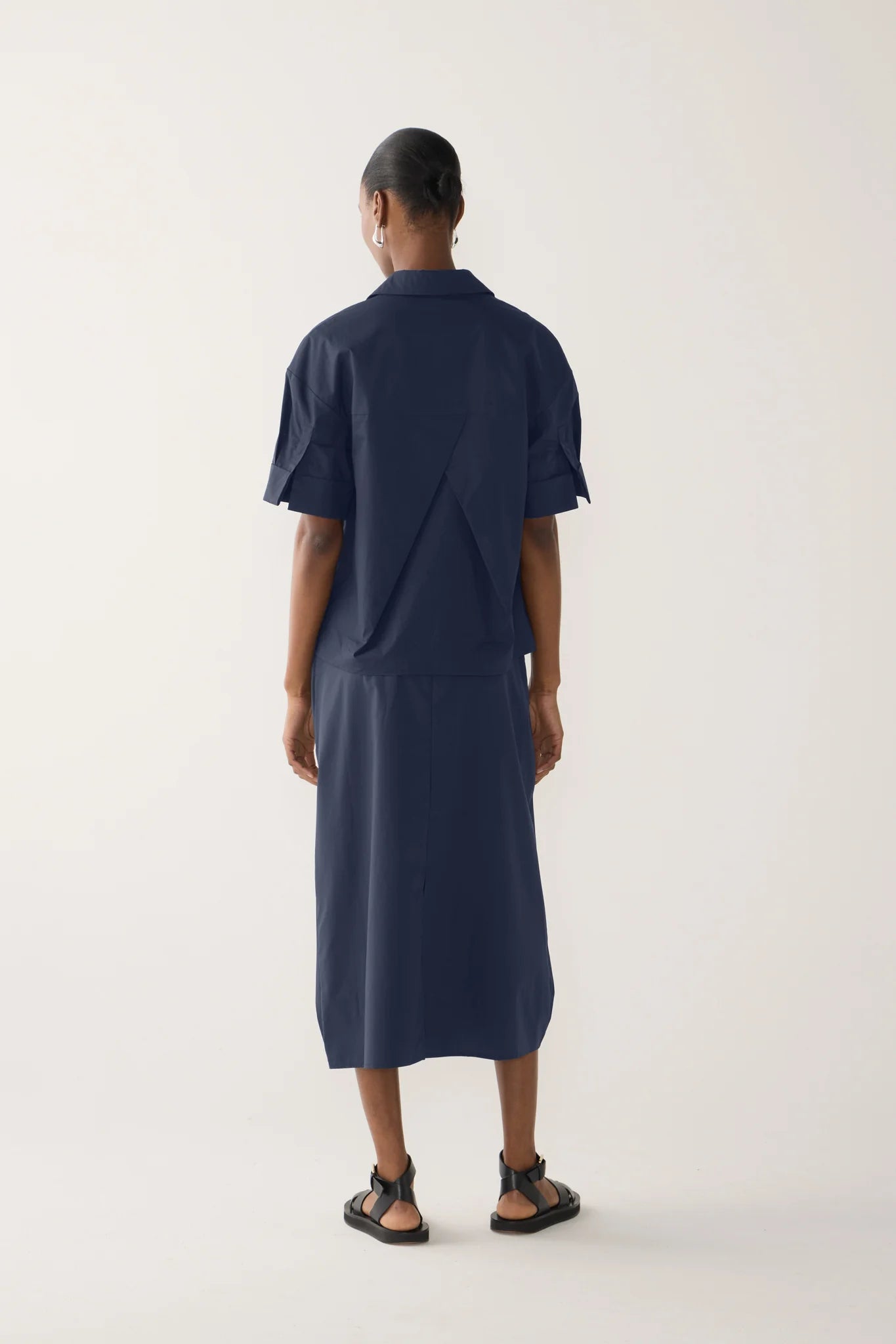 Fomina Pixie Shirt - Navy Poplin