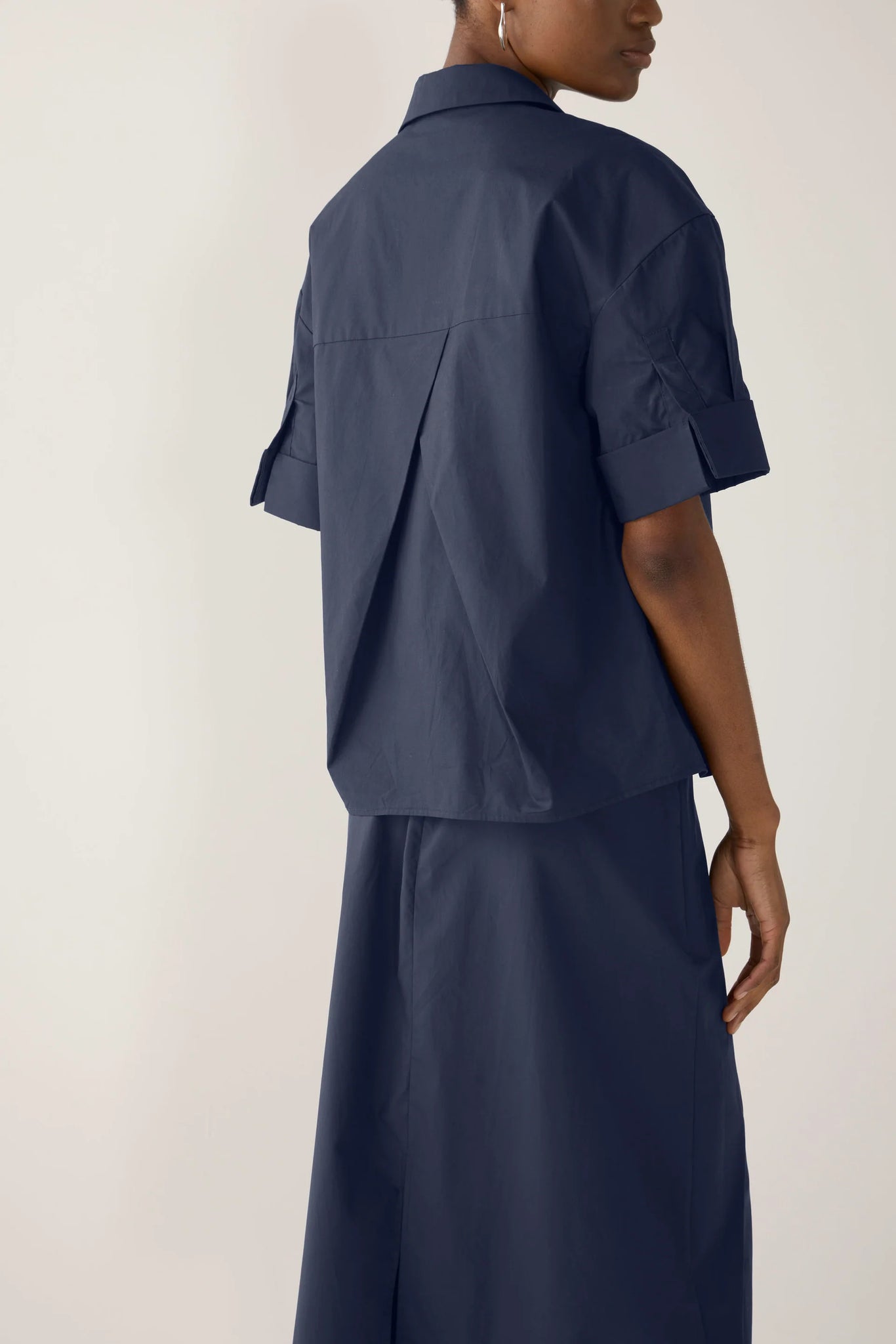 Fomina Pixie Shirt - Navy Poplin