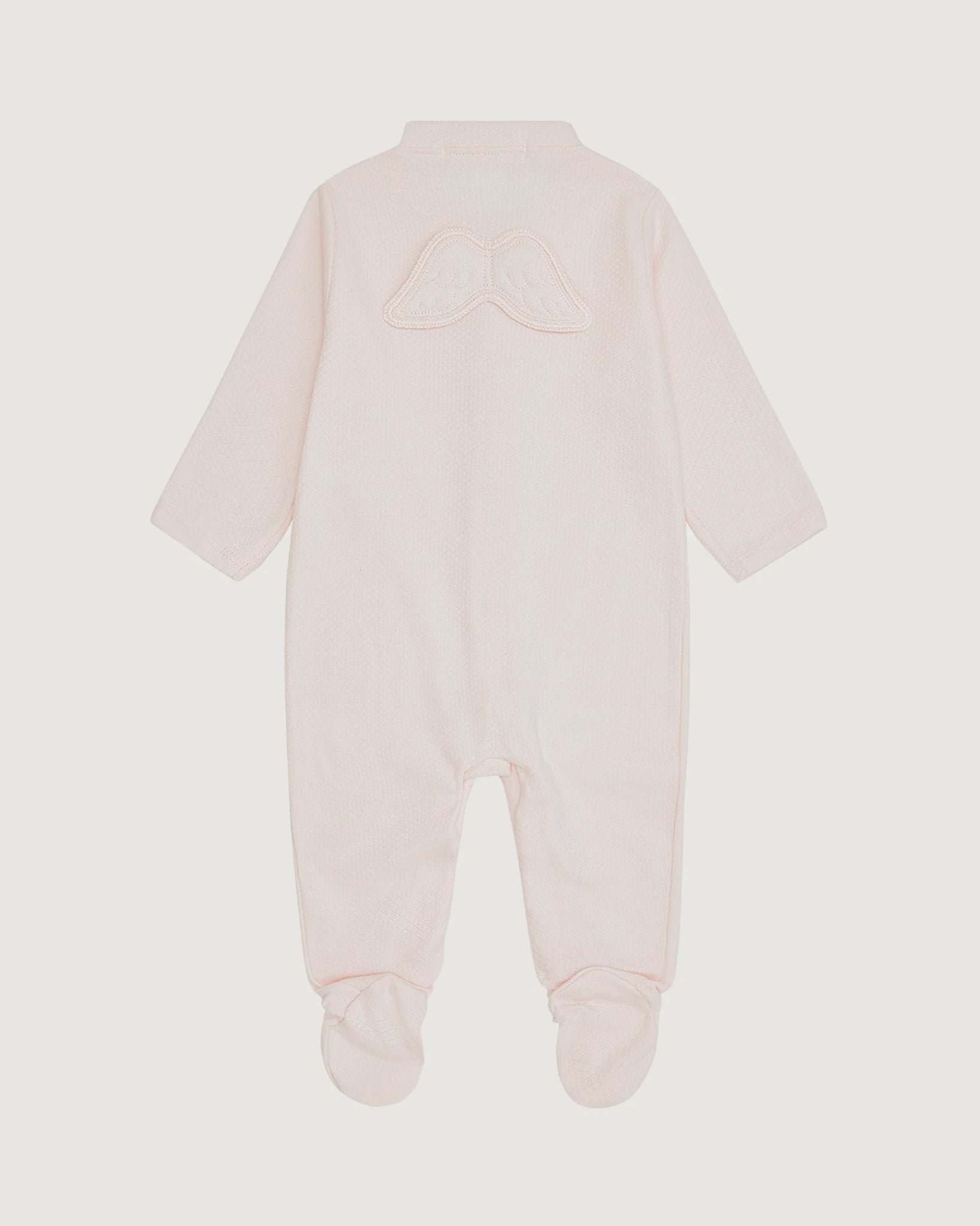 Marie Chantal Pointelle Angel Wing Sleepsuit Pink 3mths