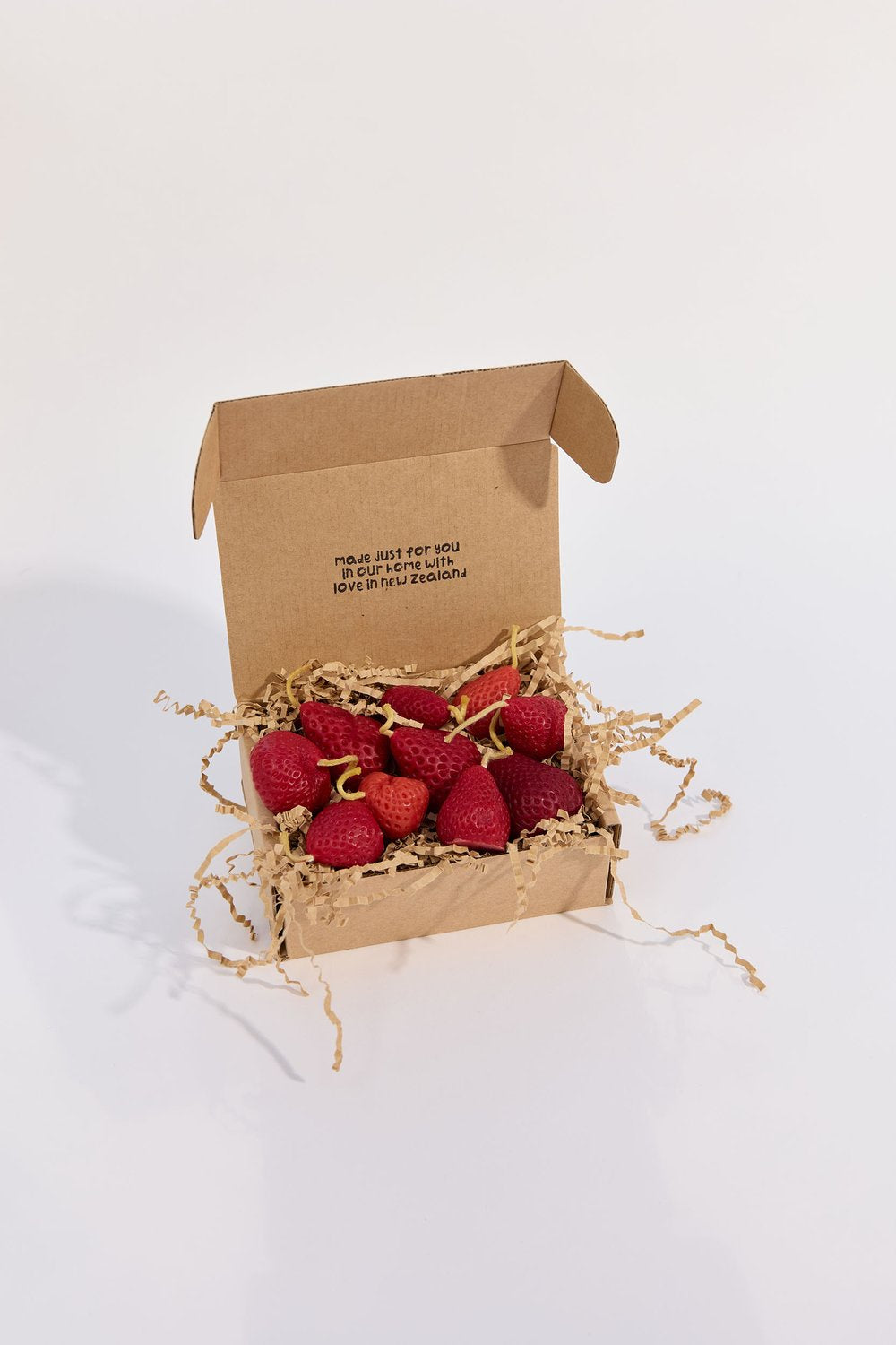 Beeswax Candles Box of Strawberries