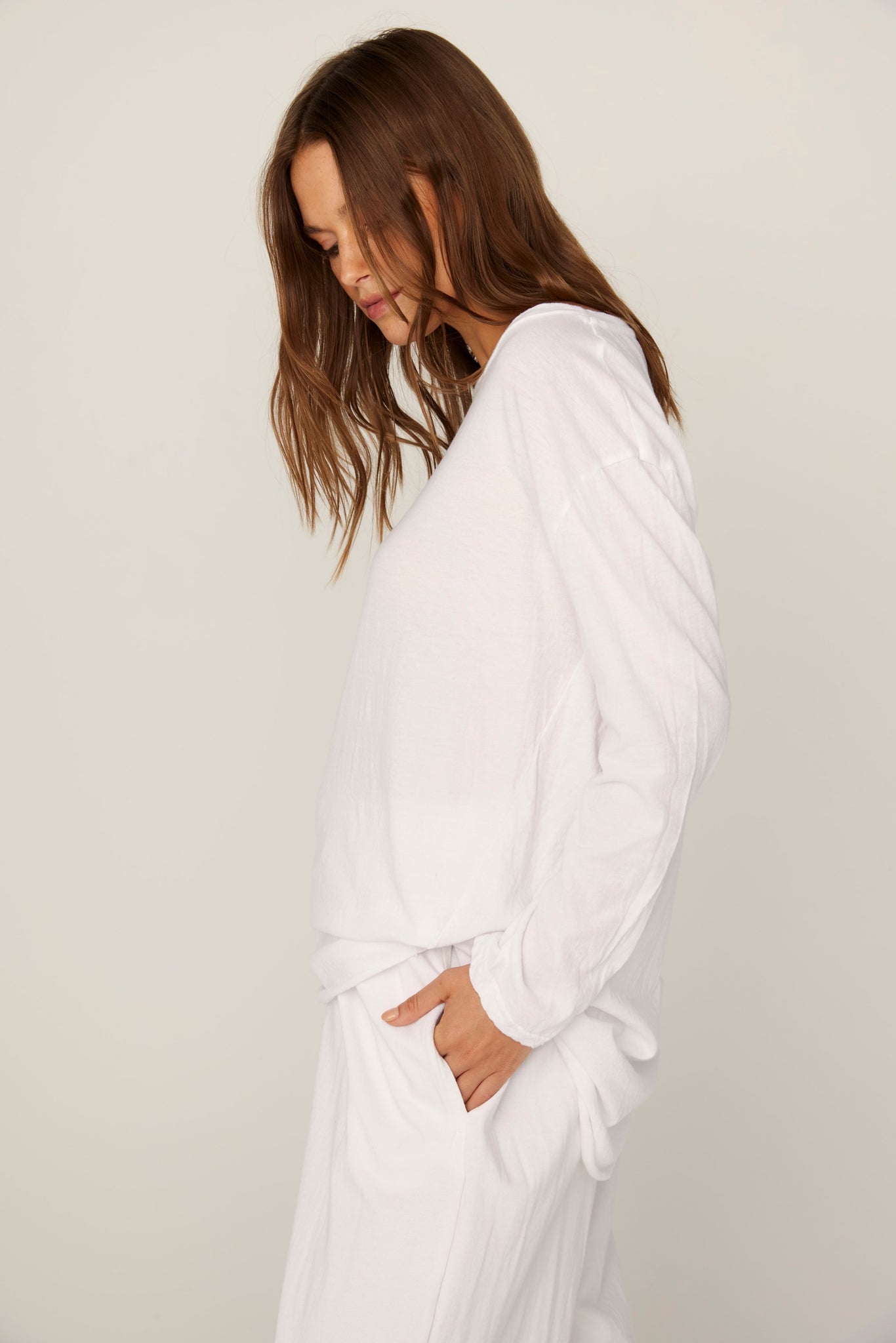 Primness Hap Long Sleeve Top Blanc