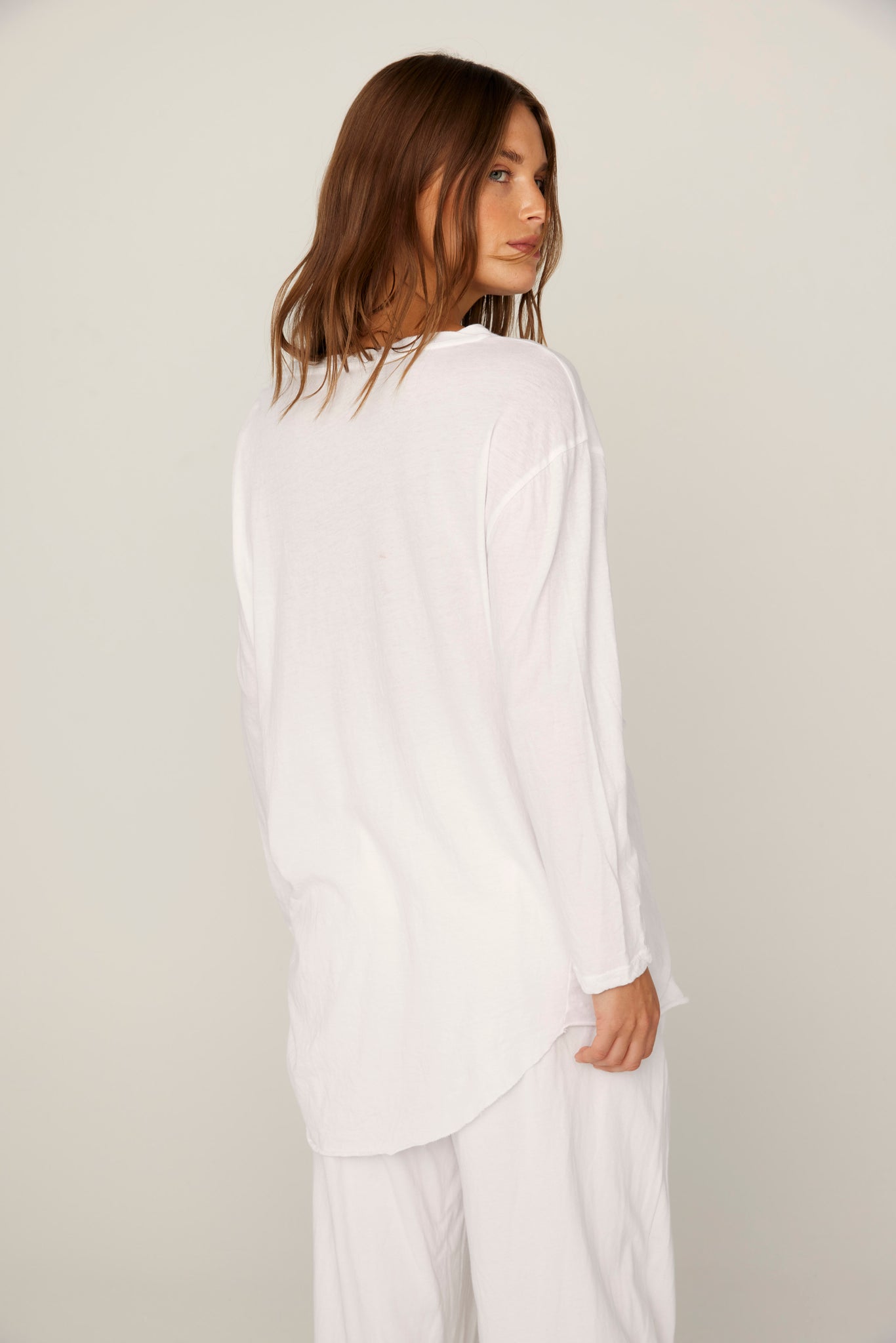 Primness Hap Long Sleeve Top Blanc