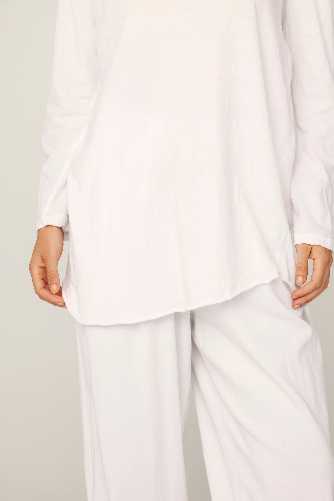 Primness Hap Long Sleeve Top Blanc