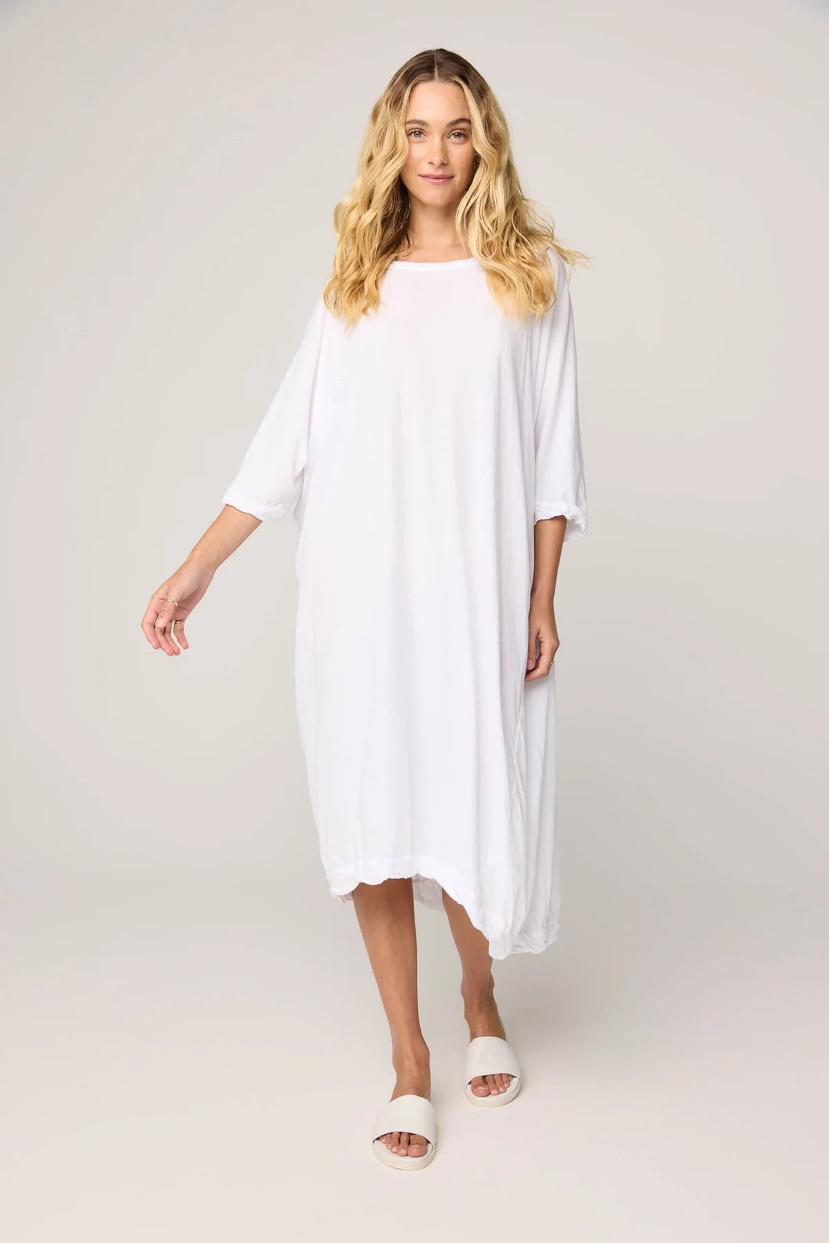 Primness Sandy Dress Blanc
