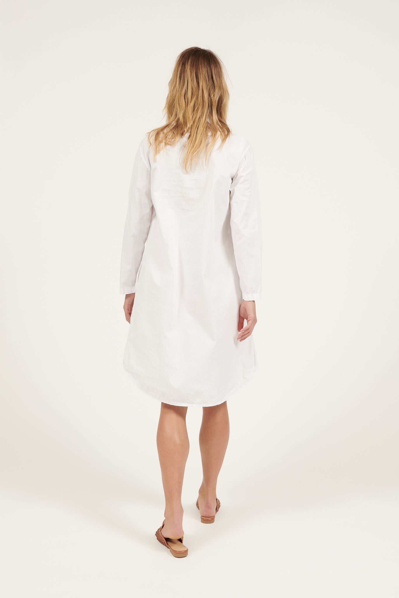 Primness Bindie Shirt Dress Blanc