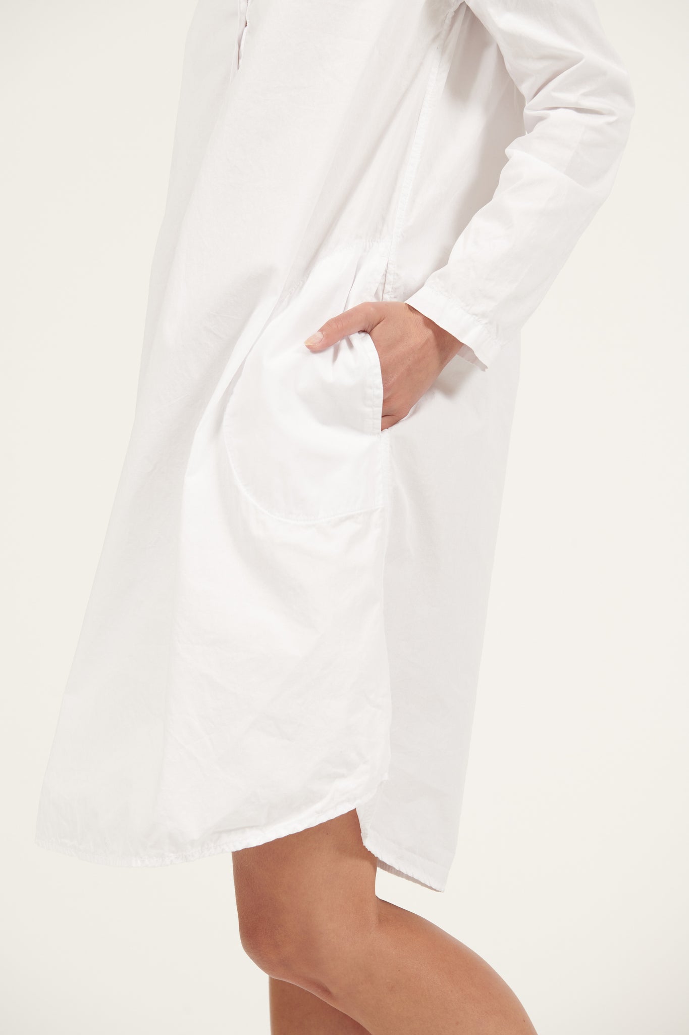 Primness Bindie Shirt Dress Blanc