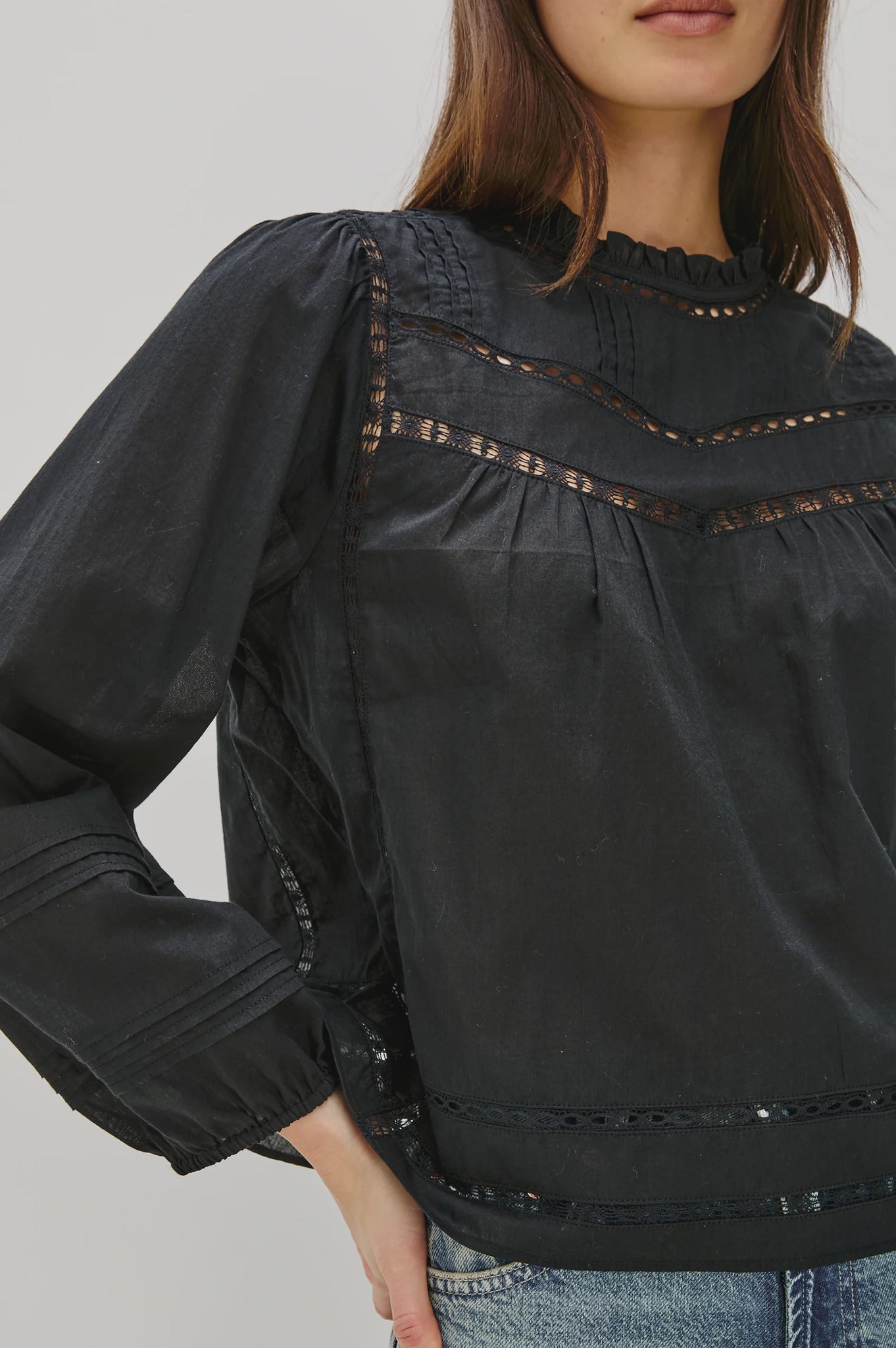 Rails Reyna Cotton Top Black