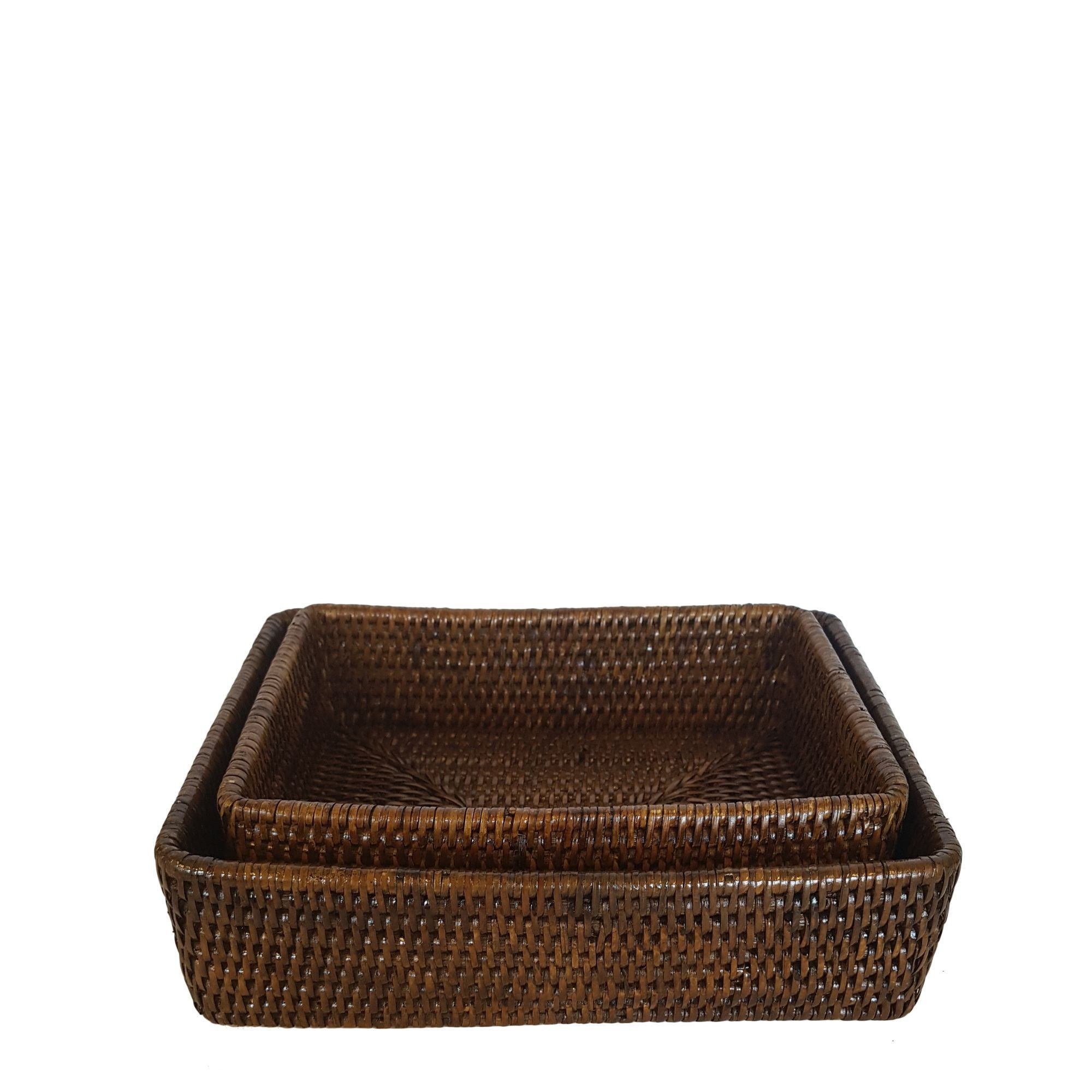 Rattan Rectangular Tray 29x21x7.5cm