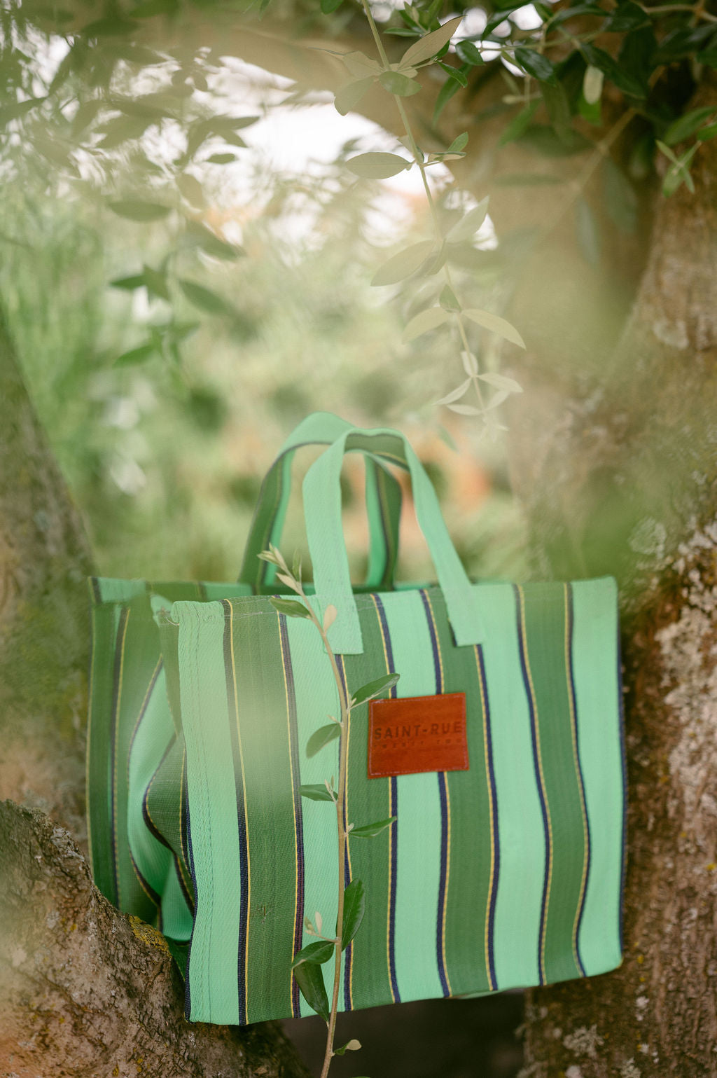 Saint Rue 22 Small Tote - Green on Green