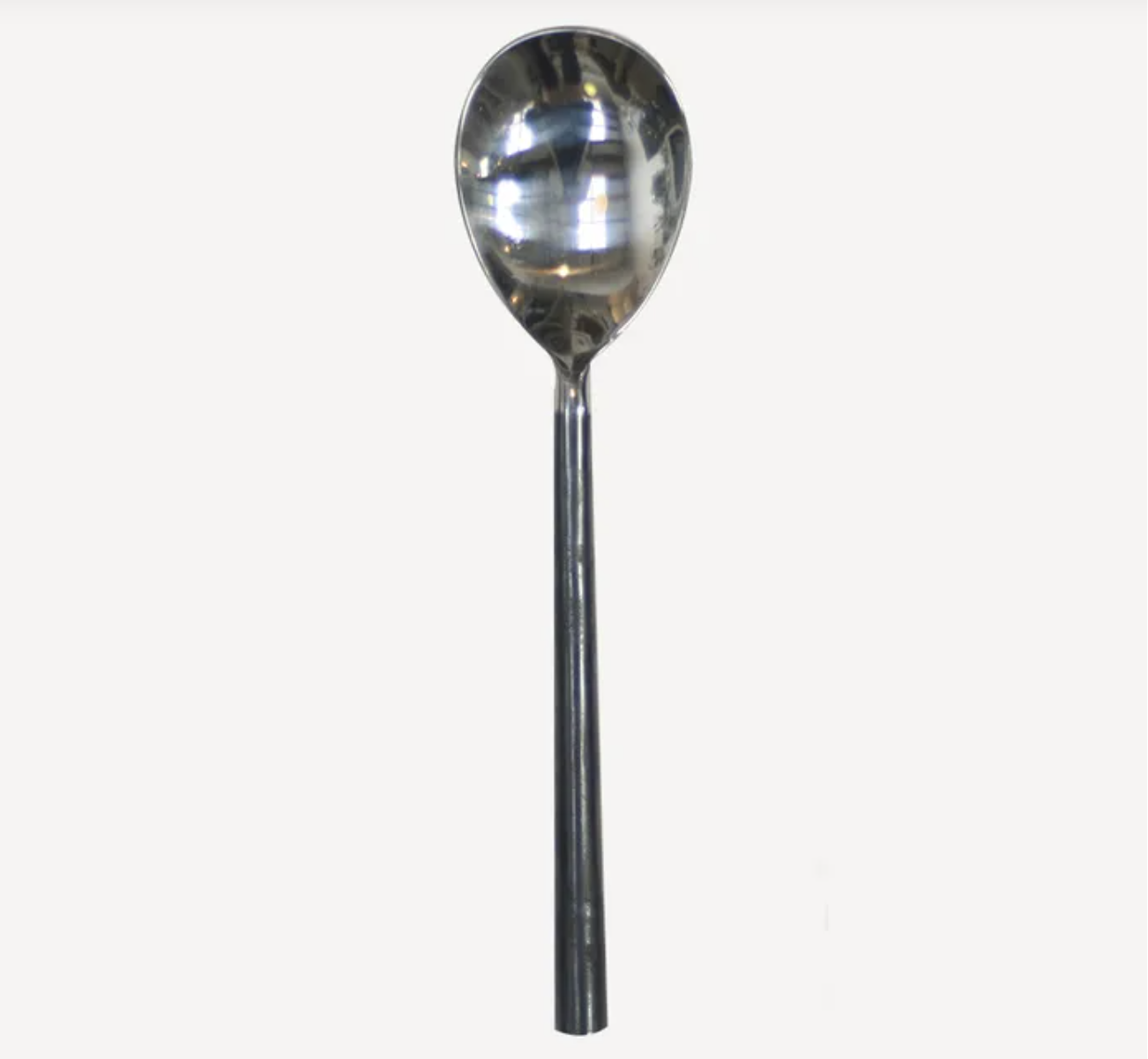 Black Handle Serving Spoon