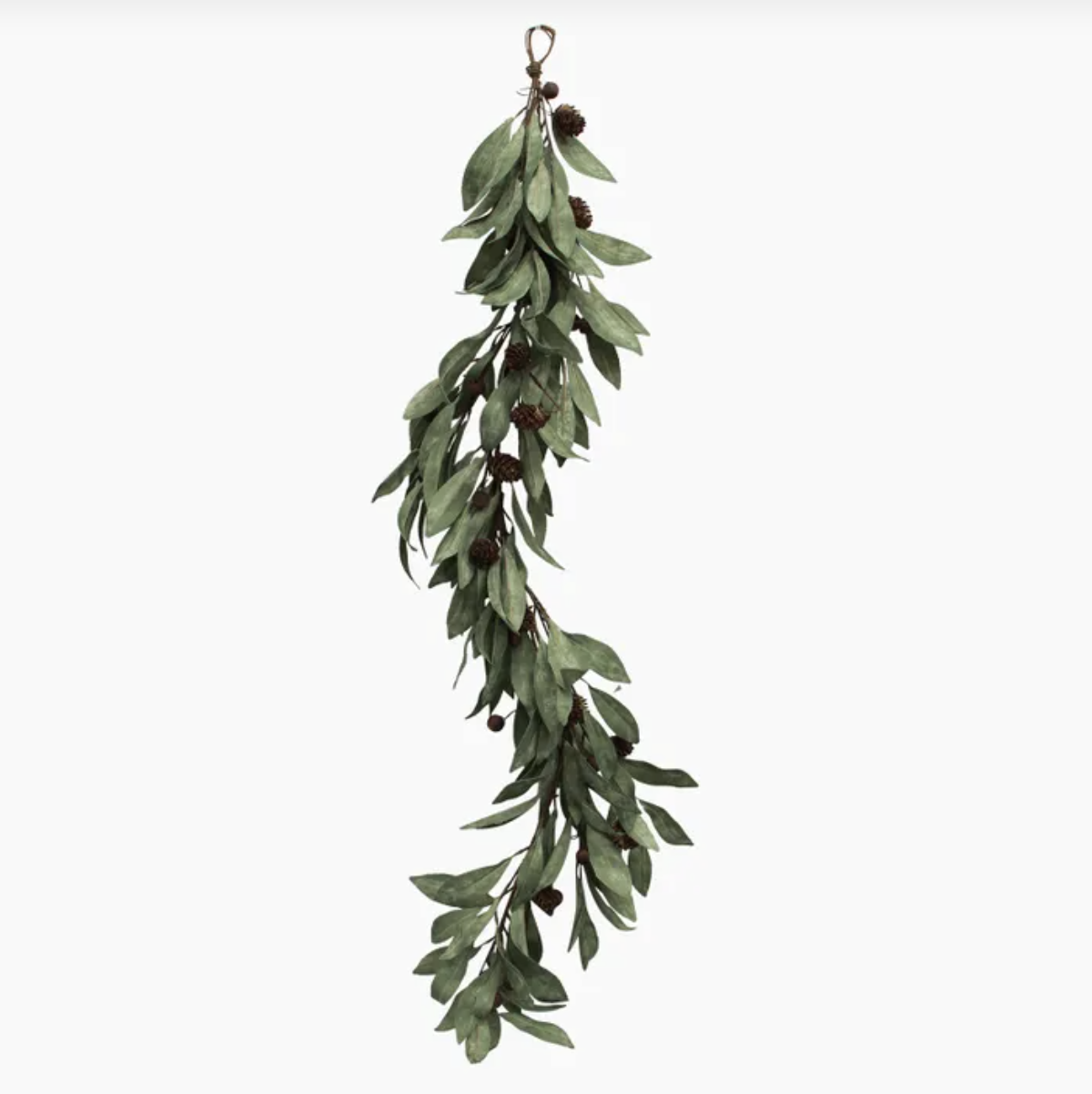 Garland - Eucalyptus & Brown Berry Wood Small