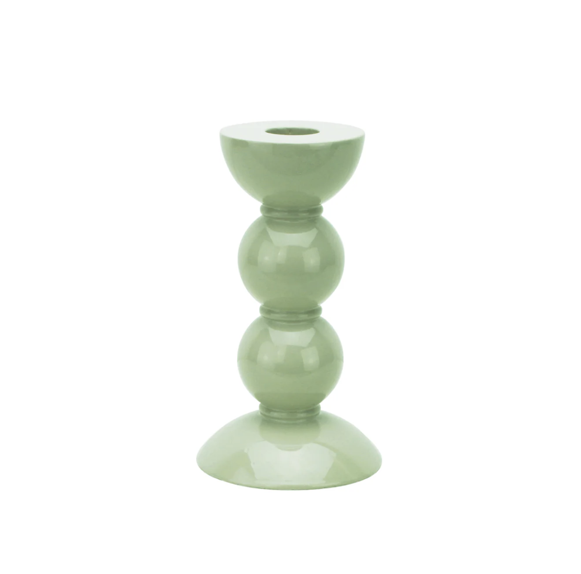 Addison Ross Candlestick Sage 14cm