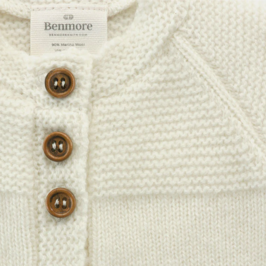 Benmore Dress Cardigan White 6-12mths