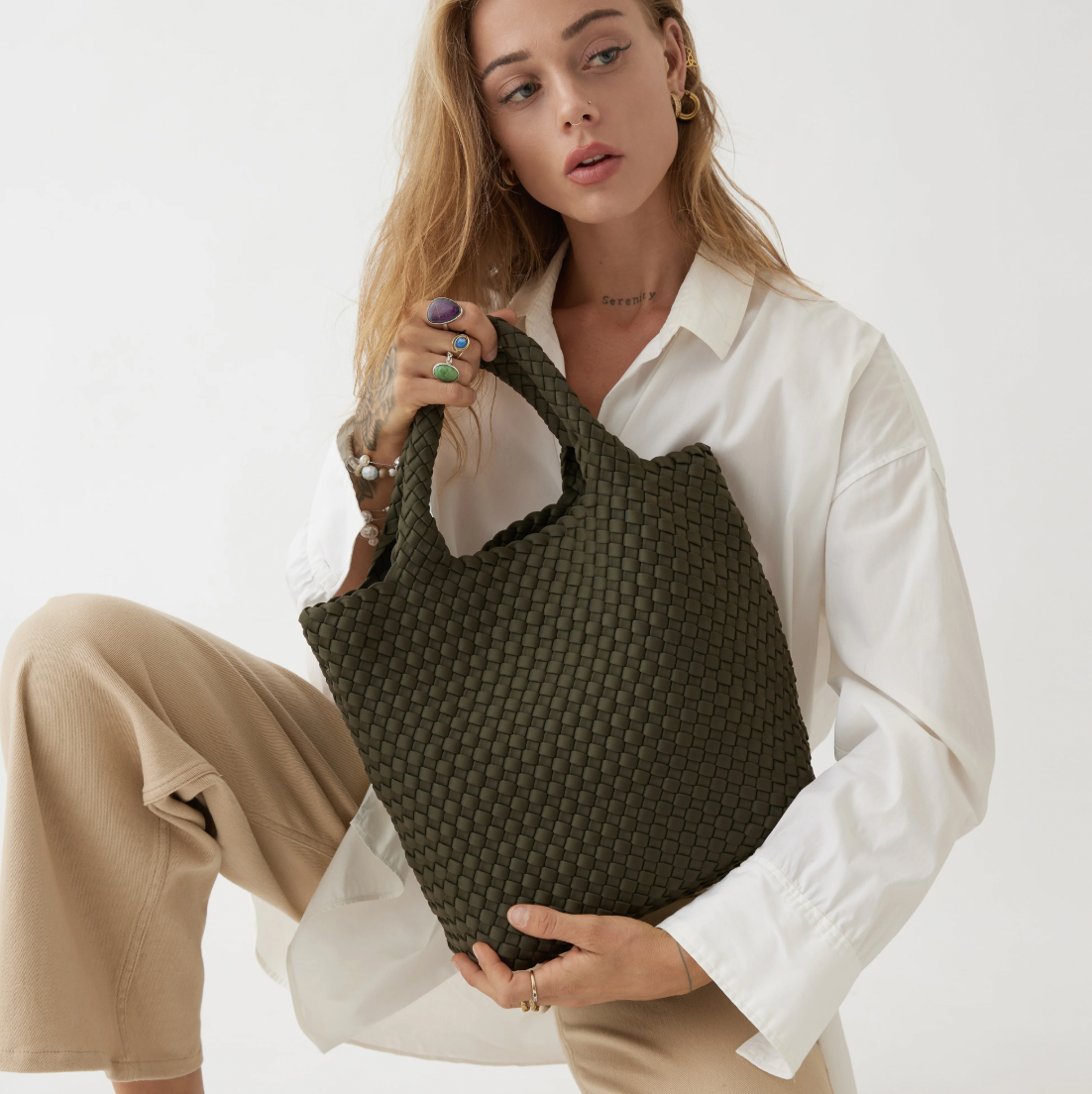 Andreina Ciudad Crossbody Army Green