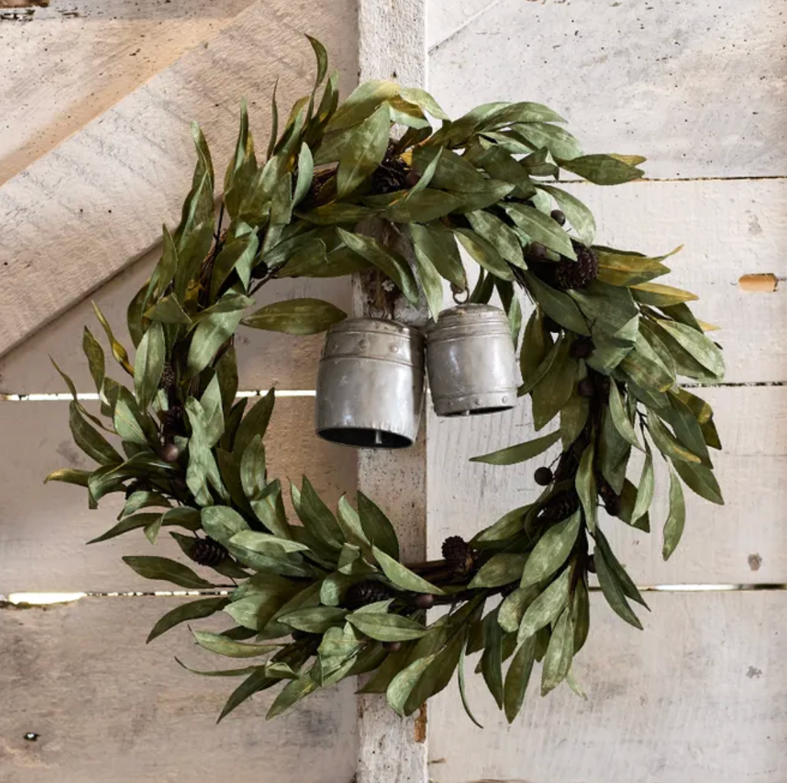 Wreath - Eucalyptus & Brown Berry Wood Large