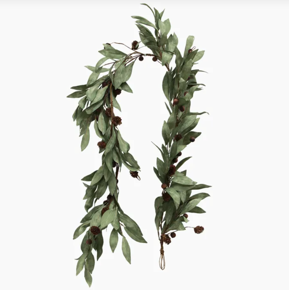 Garland - Eucalyptus & Brown Berry Wood Large