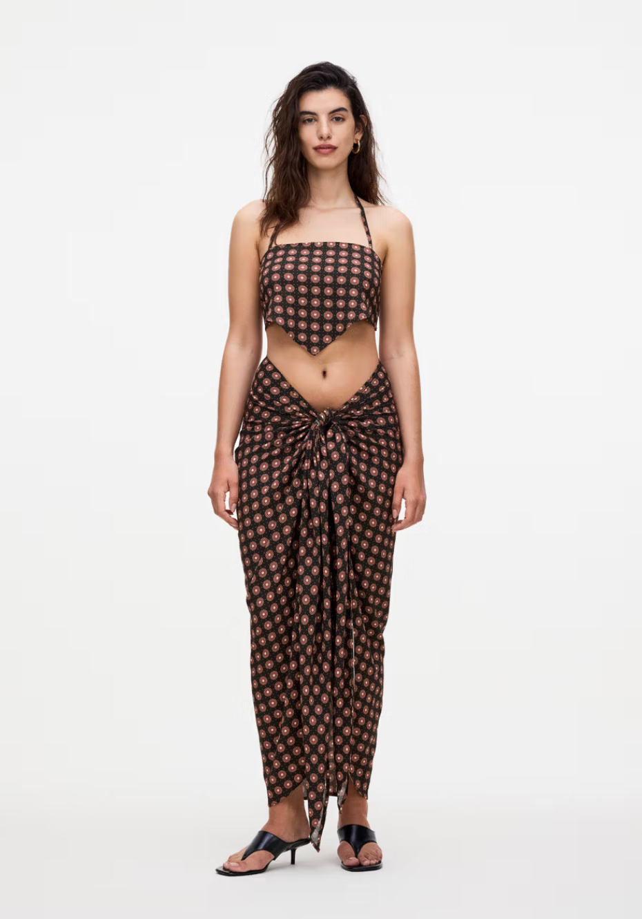 OAS Sarong Coffee Cyan