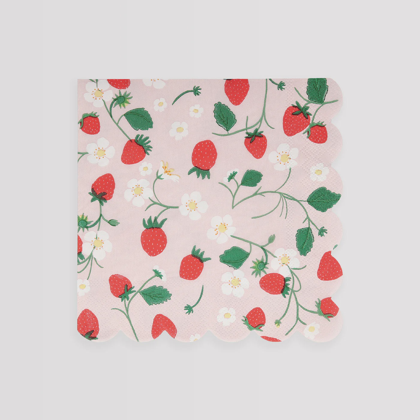 Meri Meri Napkin Strawberry Pattern