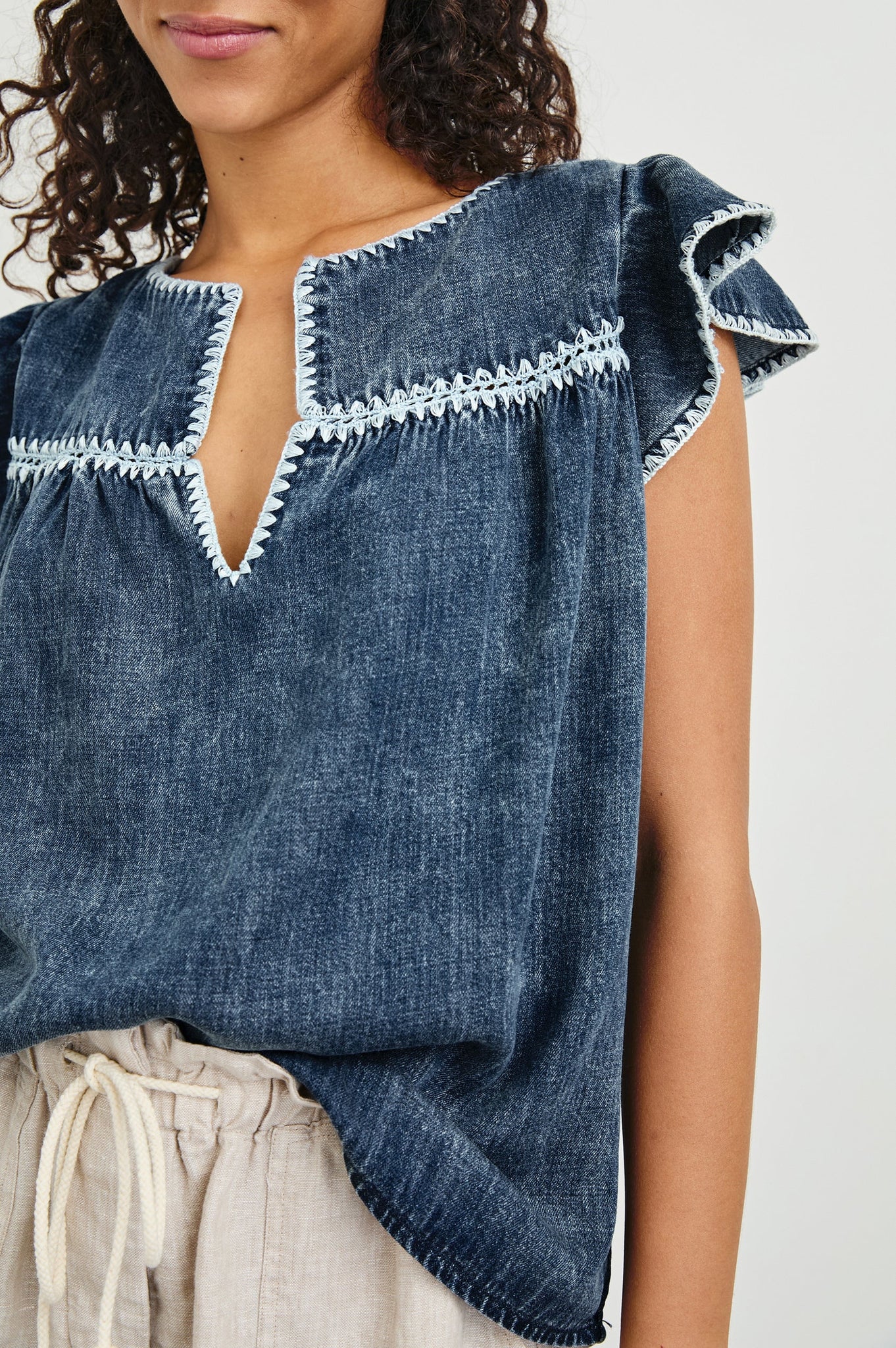 Rails Tafia S/S Denim Top