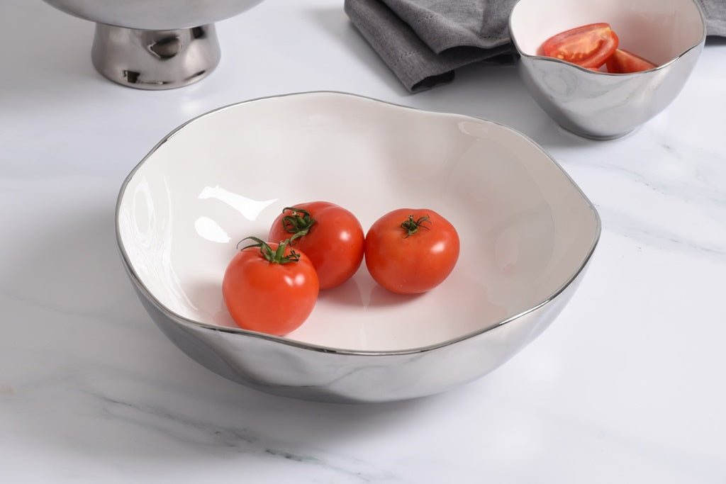 Pampa Bay Silver Wide Bowl