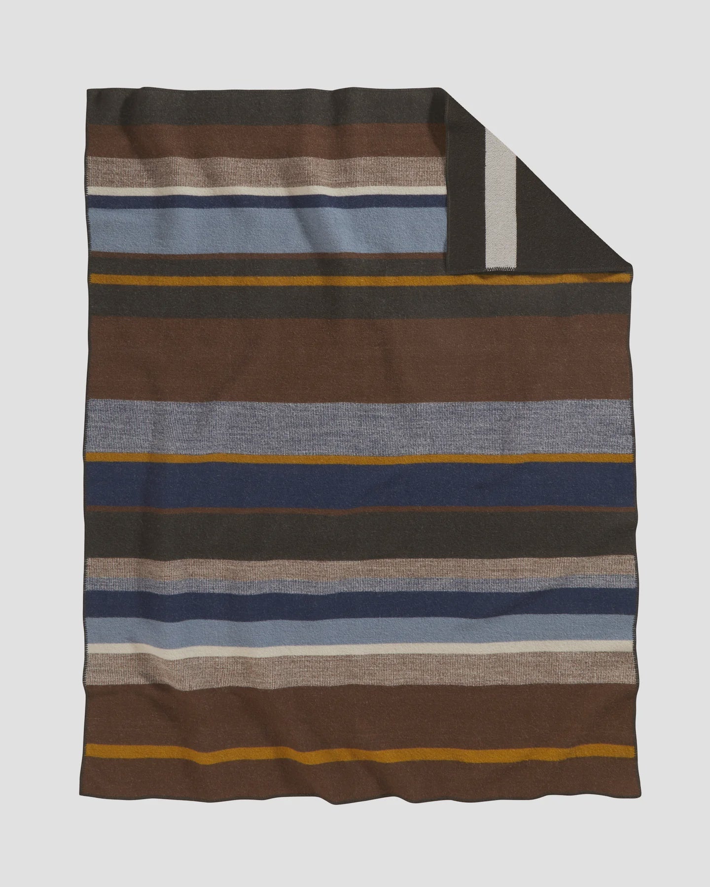 Pendleton Bridger Wool Throw w.Carrier - Trail Stripe 137x167cm