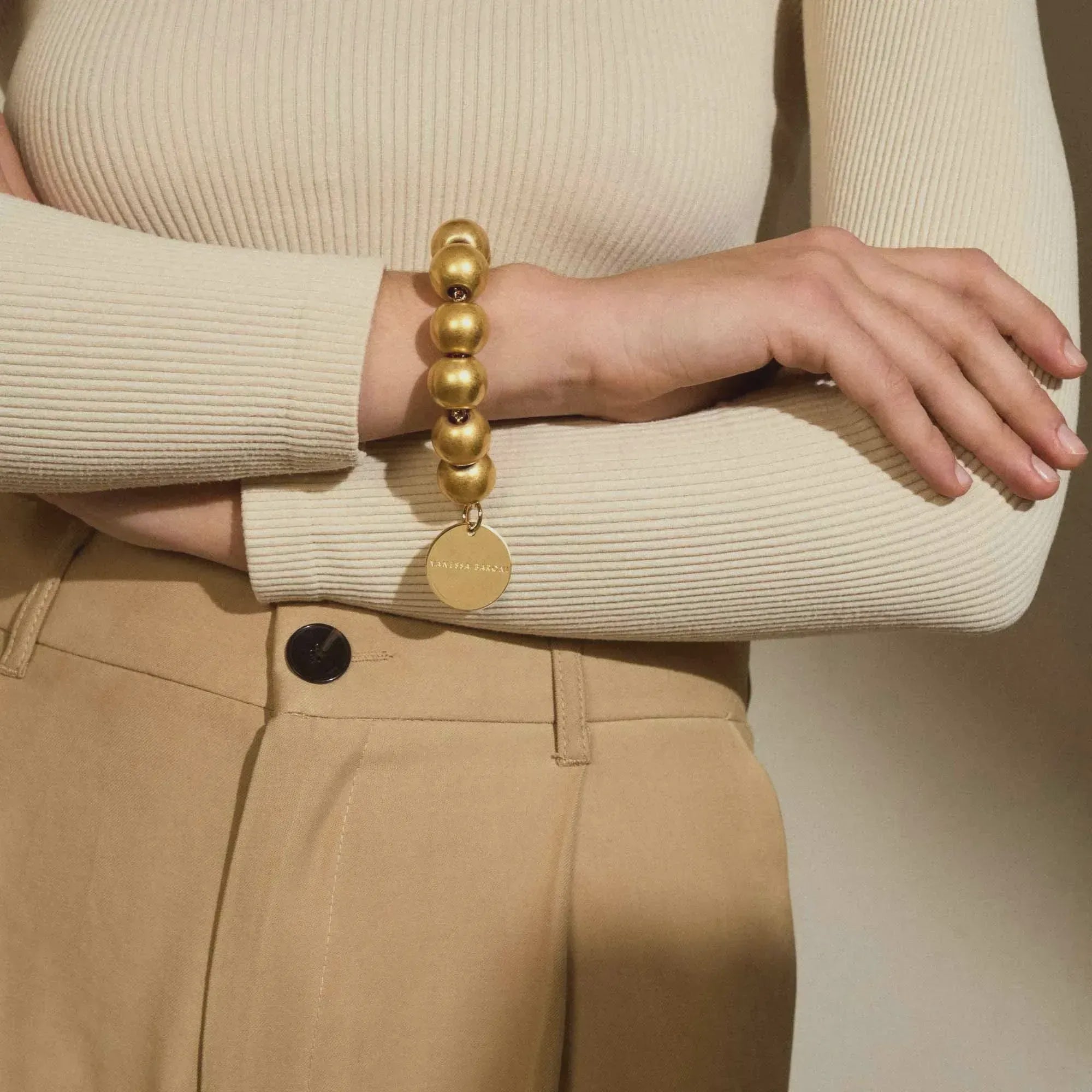Vanessa Baroni - Beads Bracelet Vintage Gold