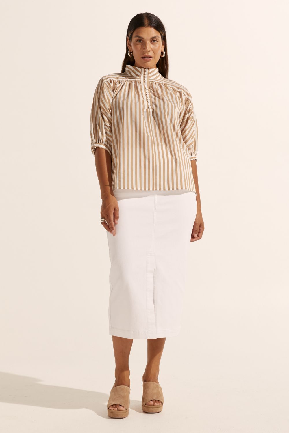 Zoe Kratzmann Adage Top Beige Stripe