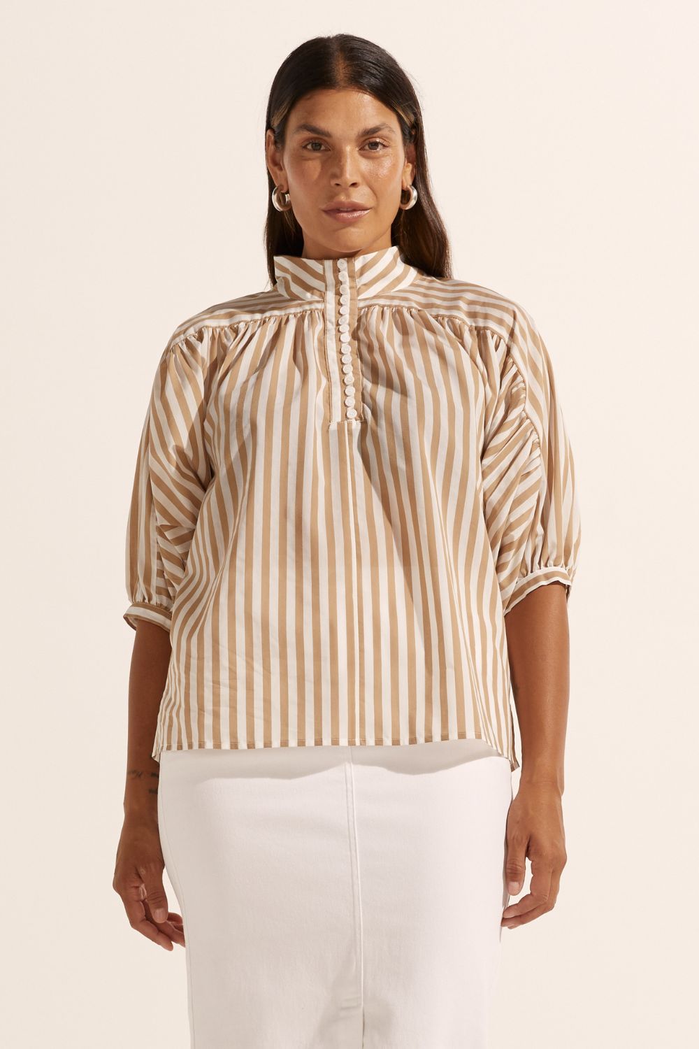 Zoe Kratzmann Adage Top Beige Stripe