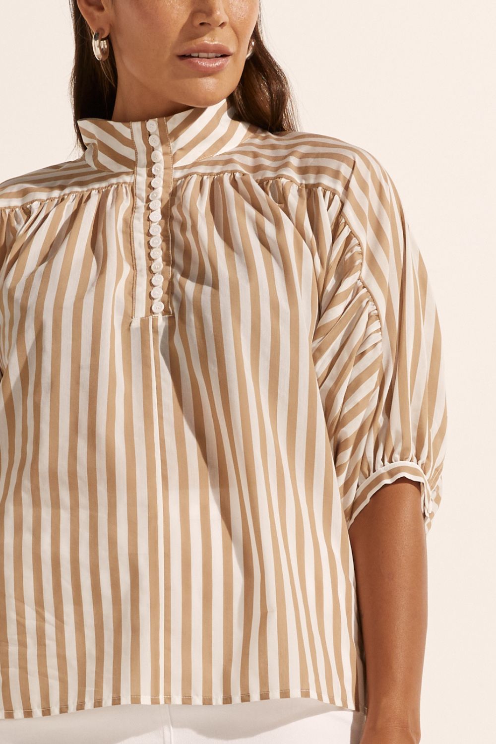 Zoe Kratzmann Adage Top Beige Stripe