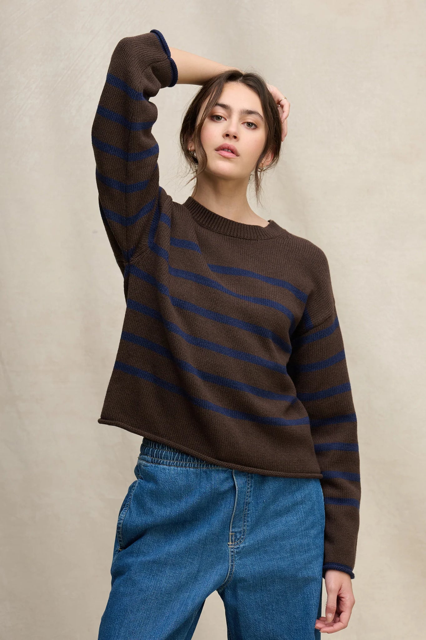 Lucia Jumper Espresso Marin by Velvet
