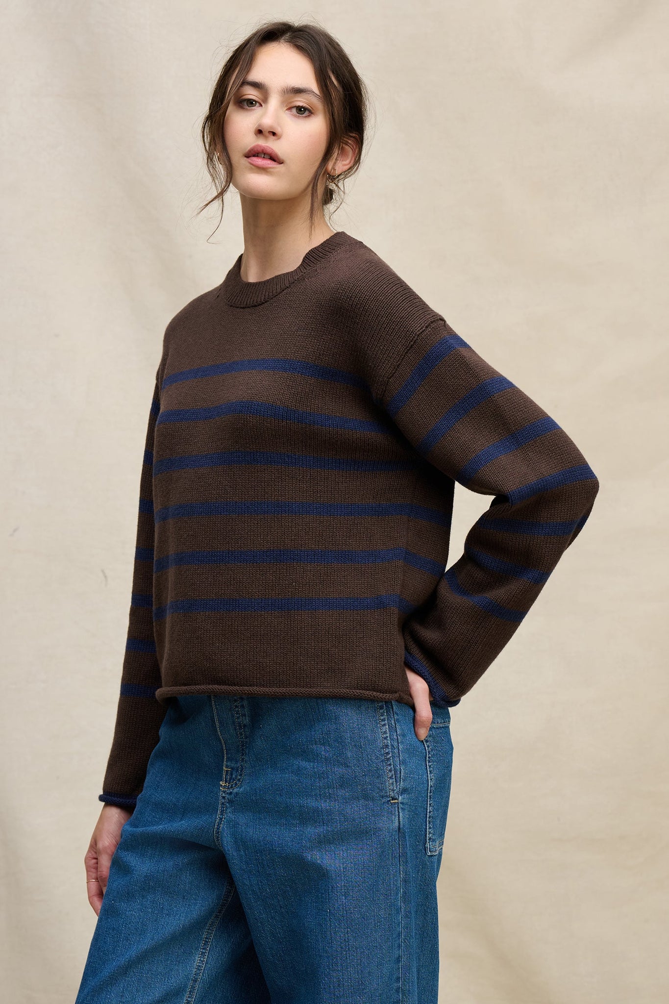 Lucia Jumper Espresso Marin by Velvet
