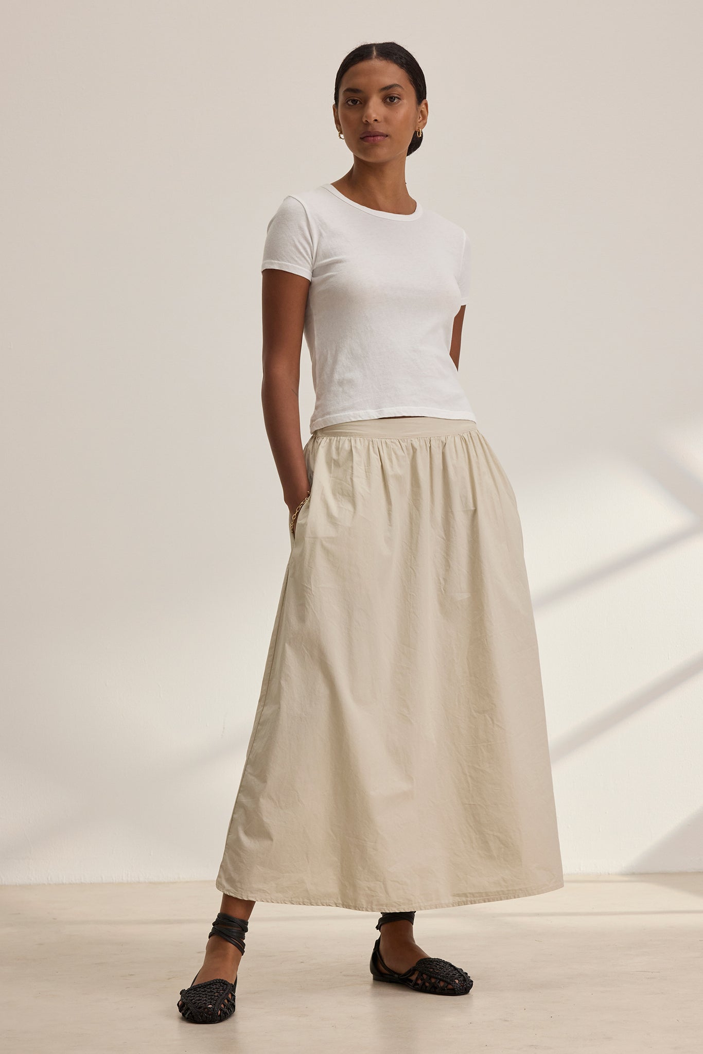 Velvet by Graham & Spencer Bella Skirt Sesame