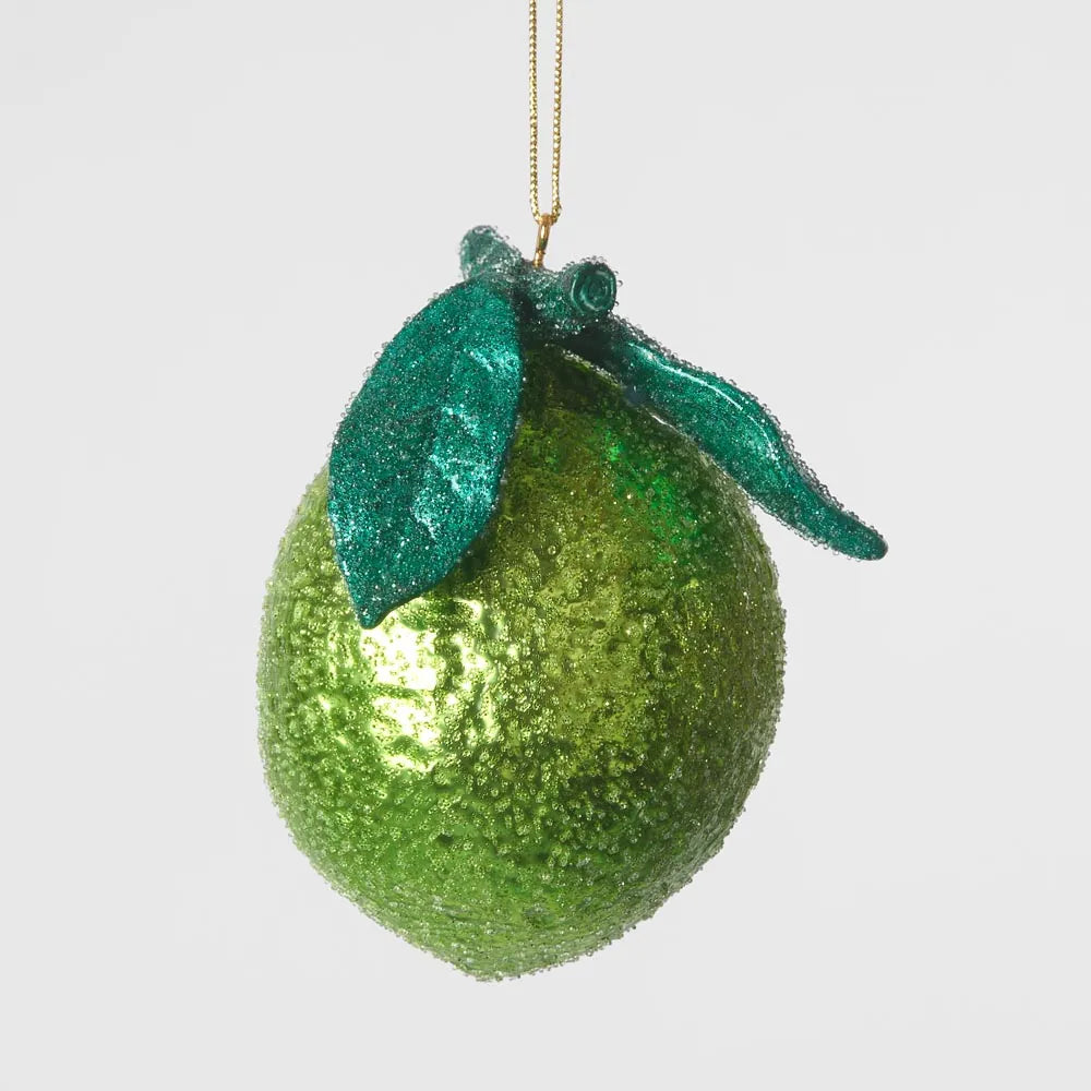 La Dolce Vita Glitter Lime Decoration