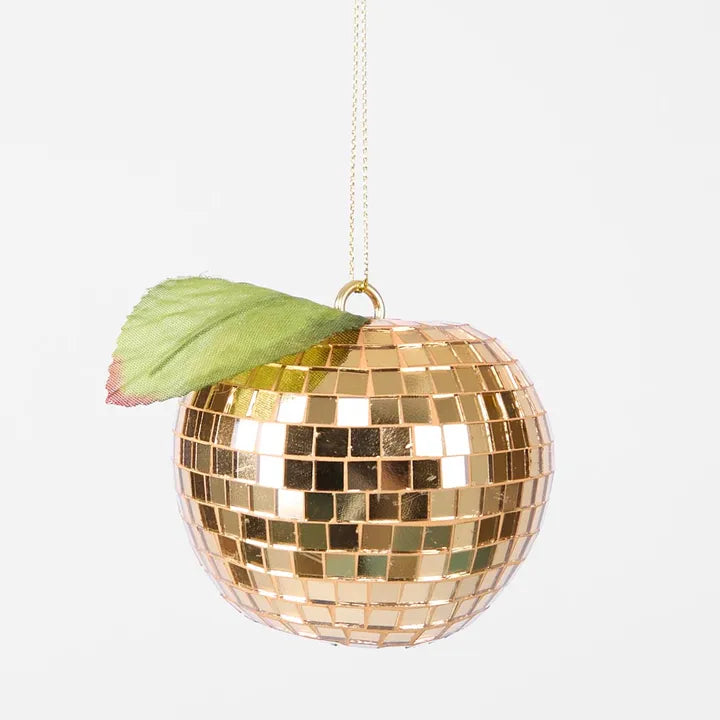 Disco Apple Decoration Gold Small