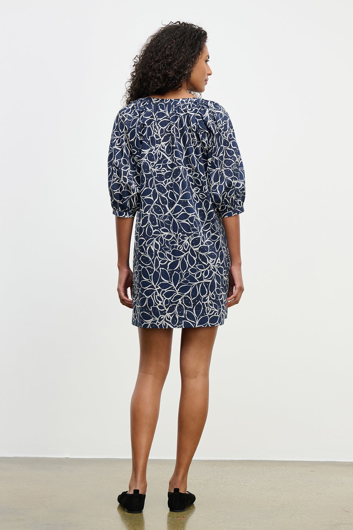 Summer Voile Dress Navy Print by Velvet