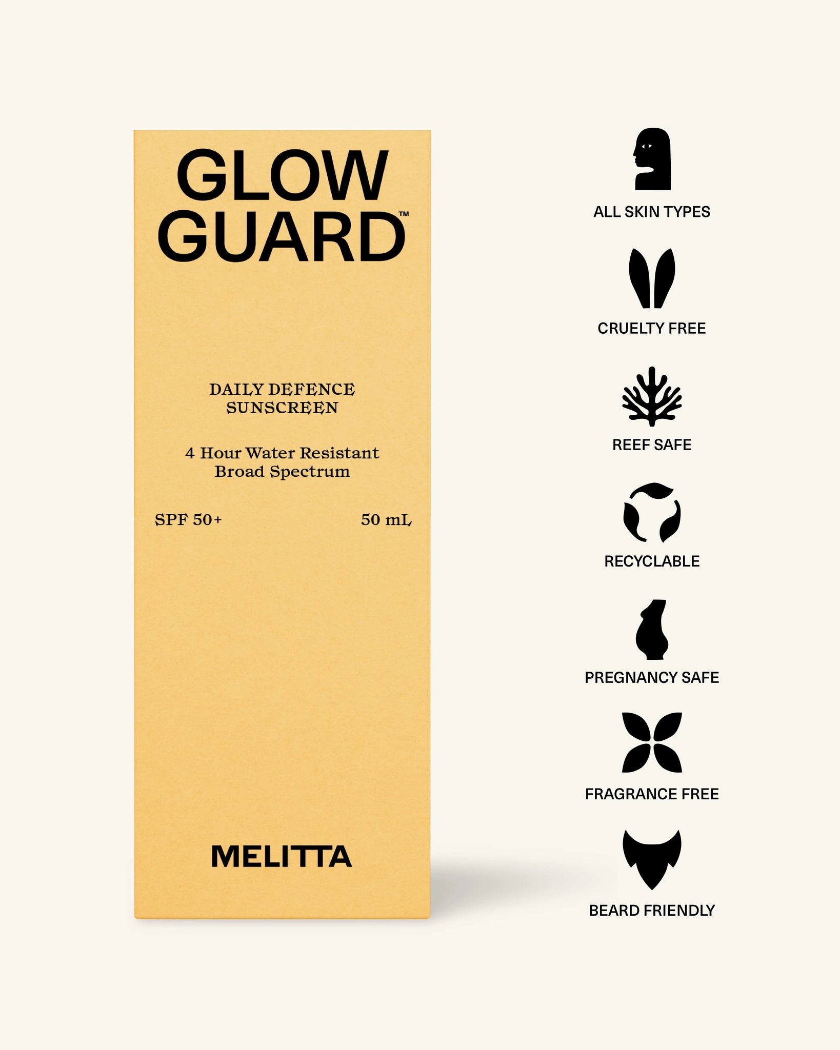 Glow Guard  Sunscreen SPF50+ by Melitta