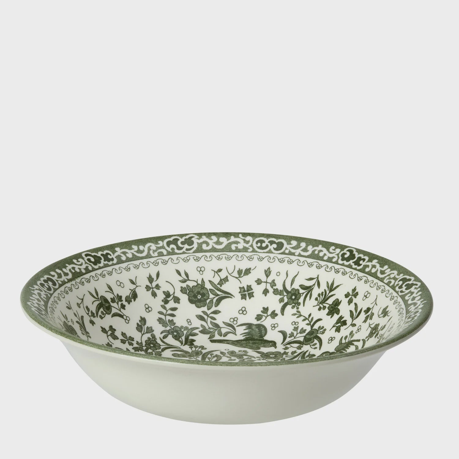 Burleigh Regal Peacock Bowl 20cm Green