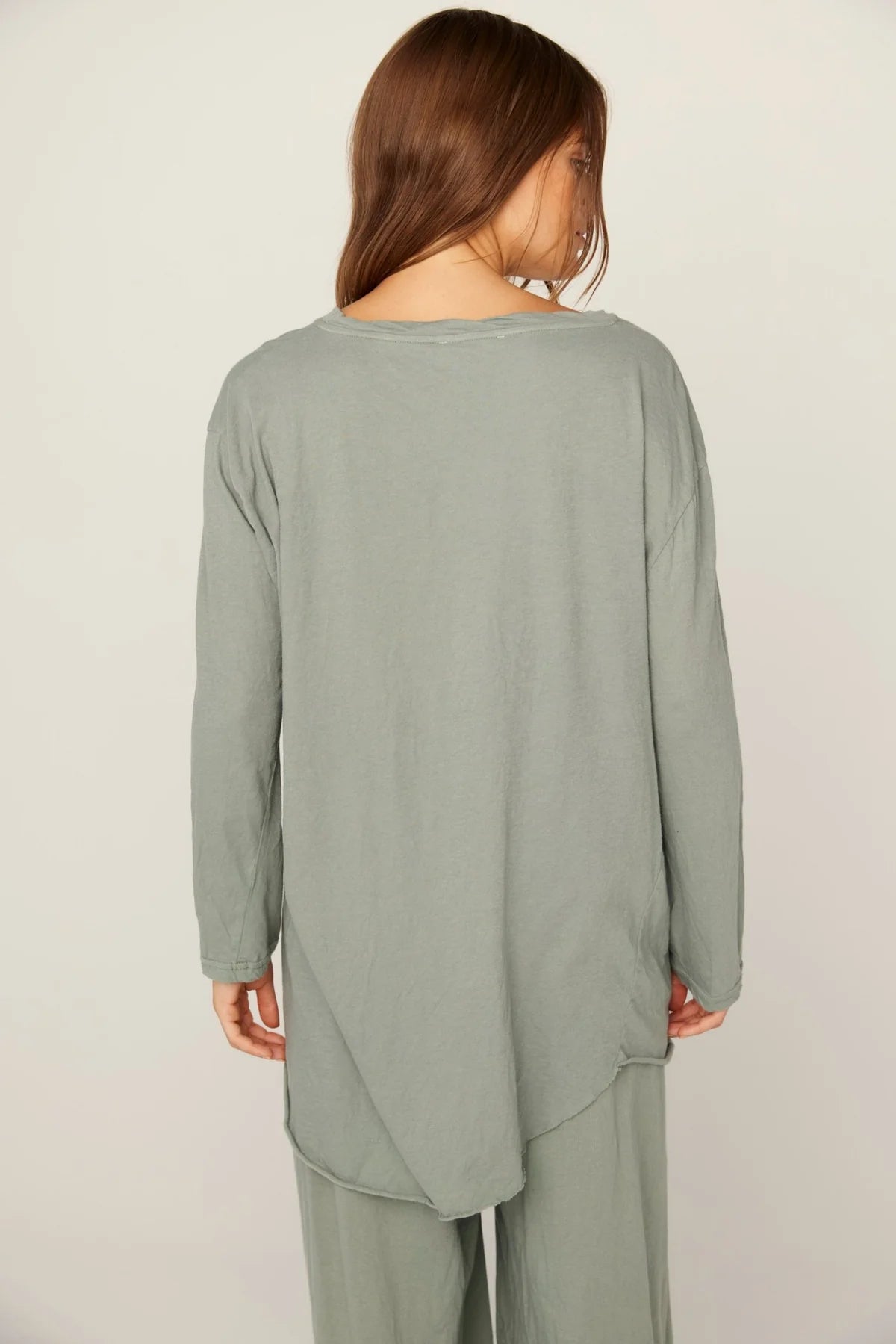 Primness Hap Long Sleeve Top Fern