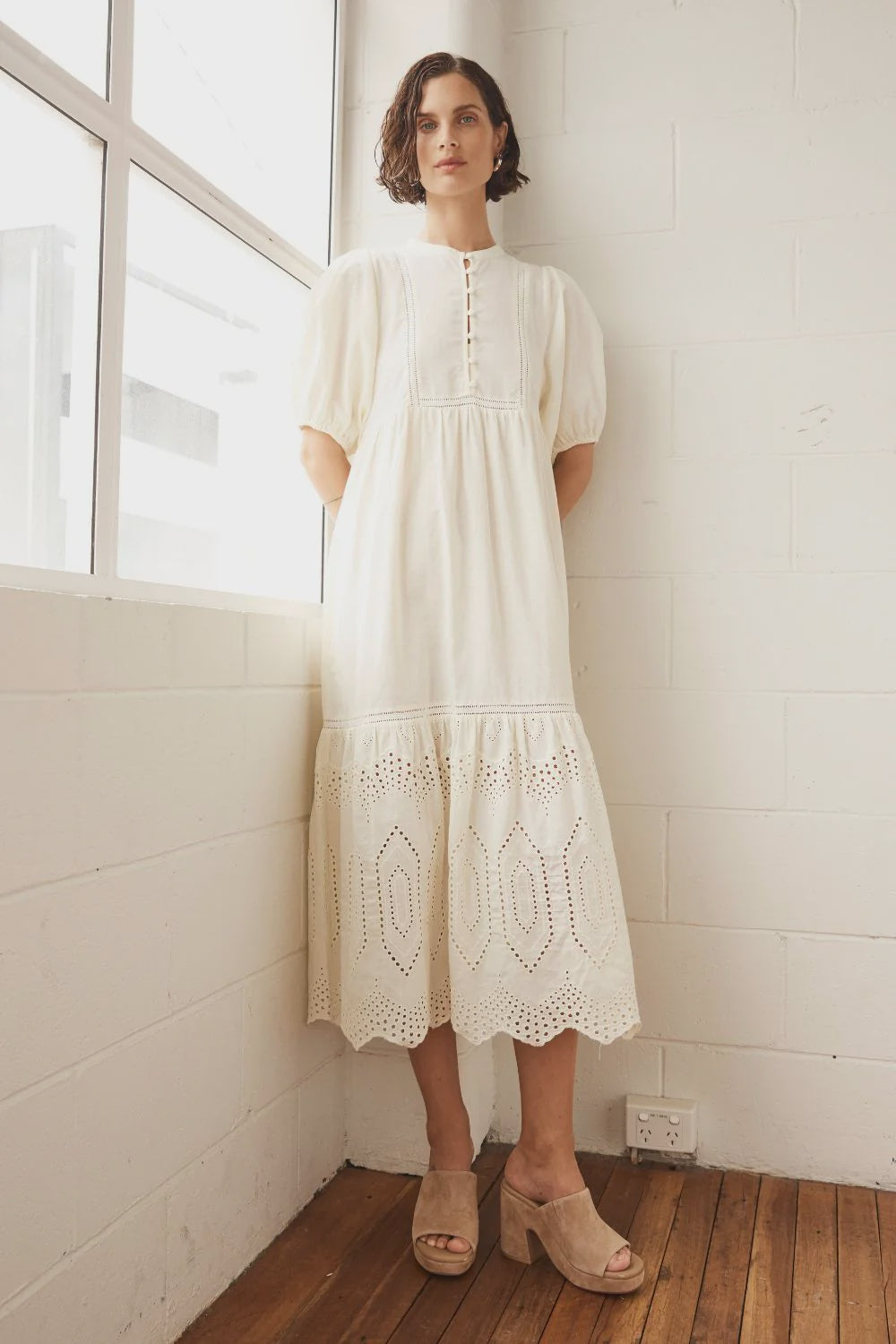 Zoe Kratzmann Helm Dress Cream Broderie