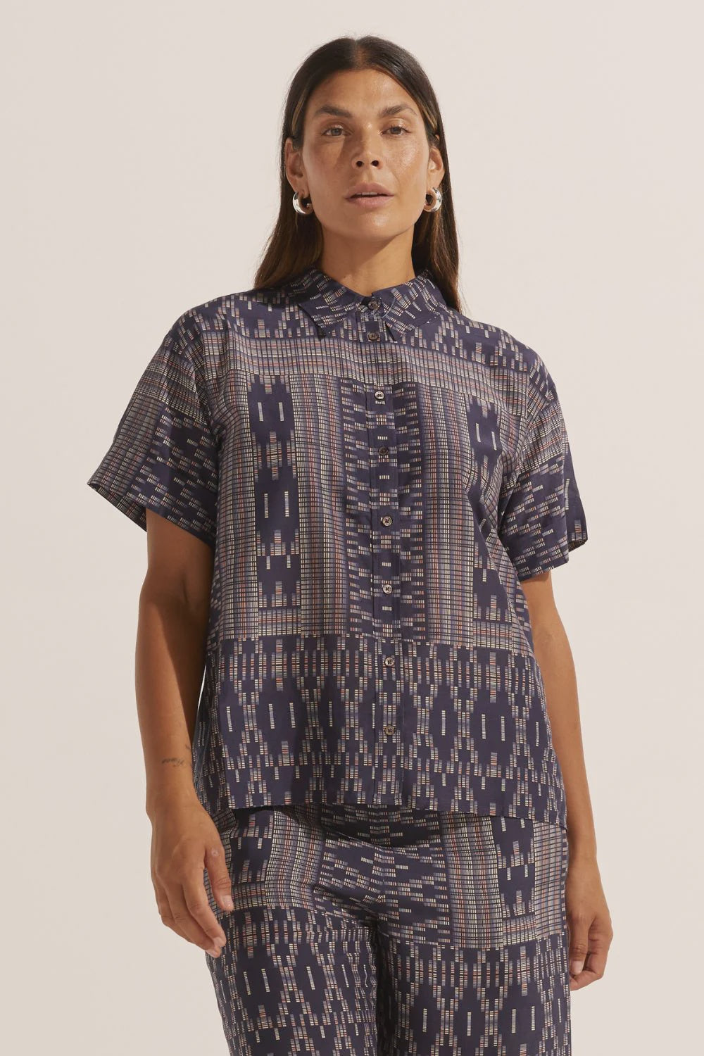 Zoe Kratzmann Jaunt Top Midnight Aztec