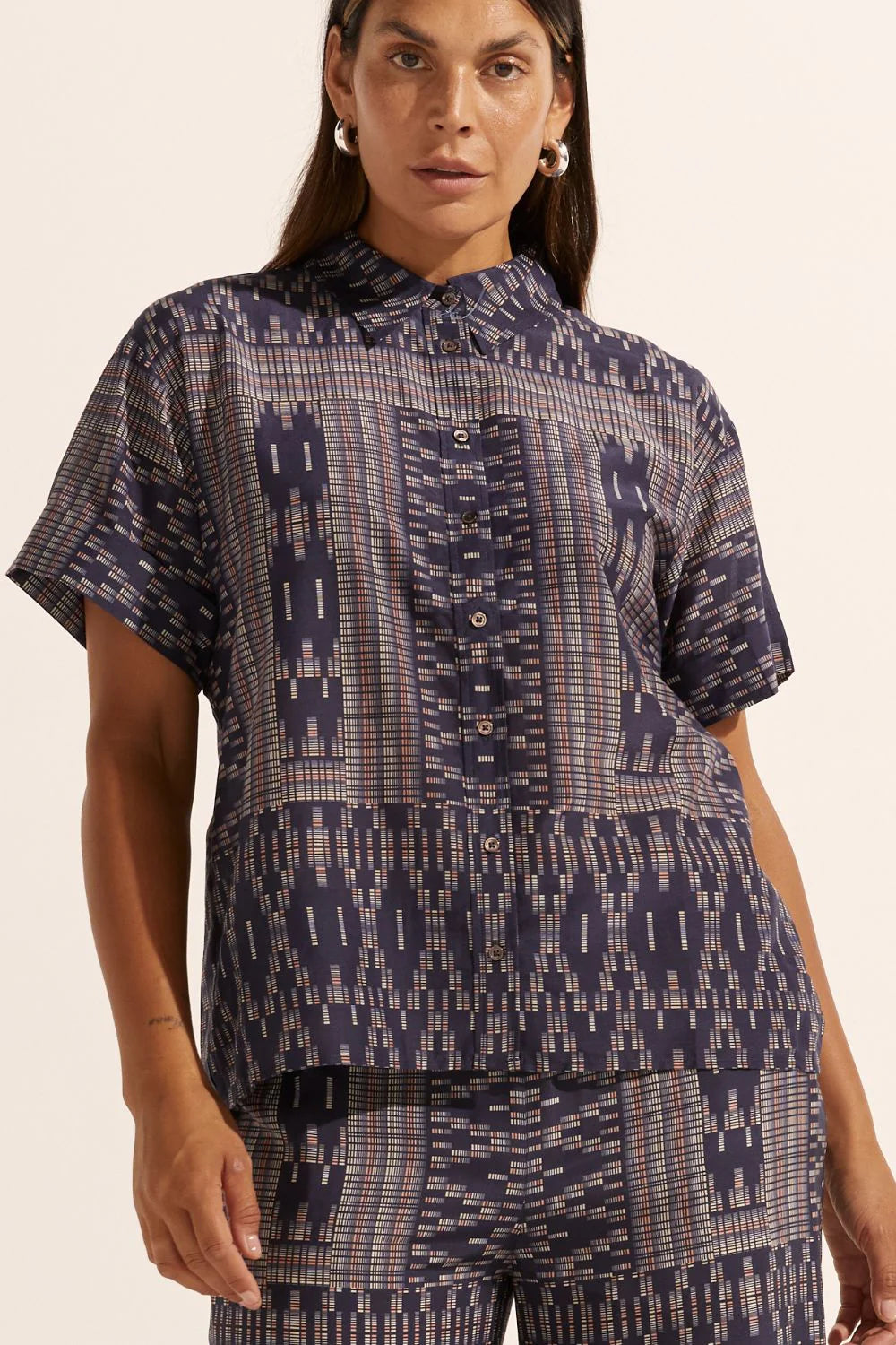 Zoe Kratzmann Jaunt Top Midnight Aztec