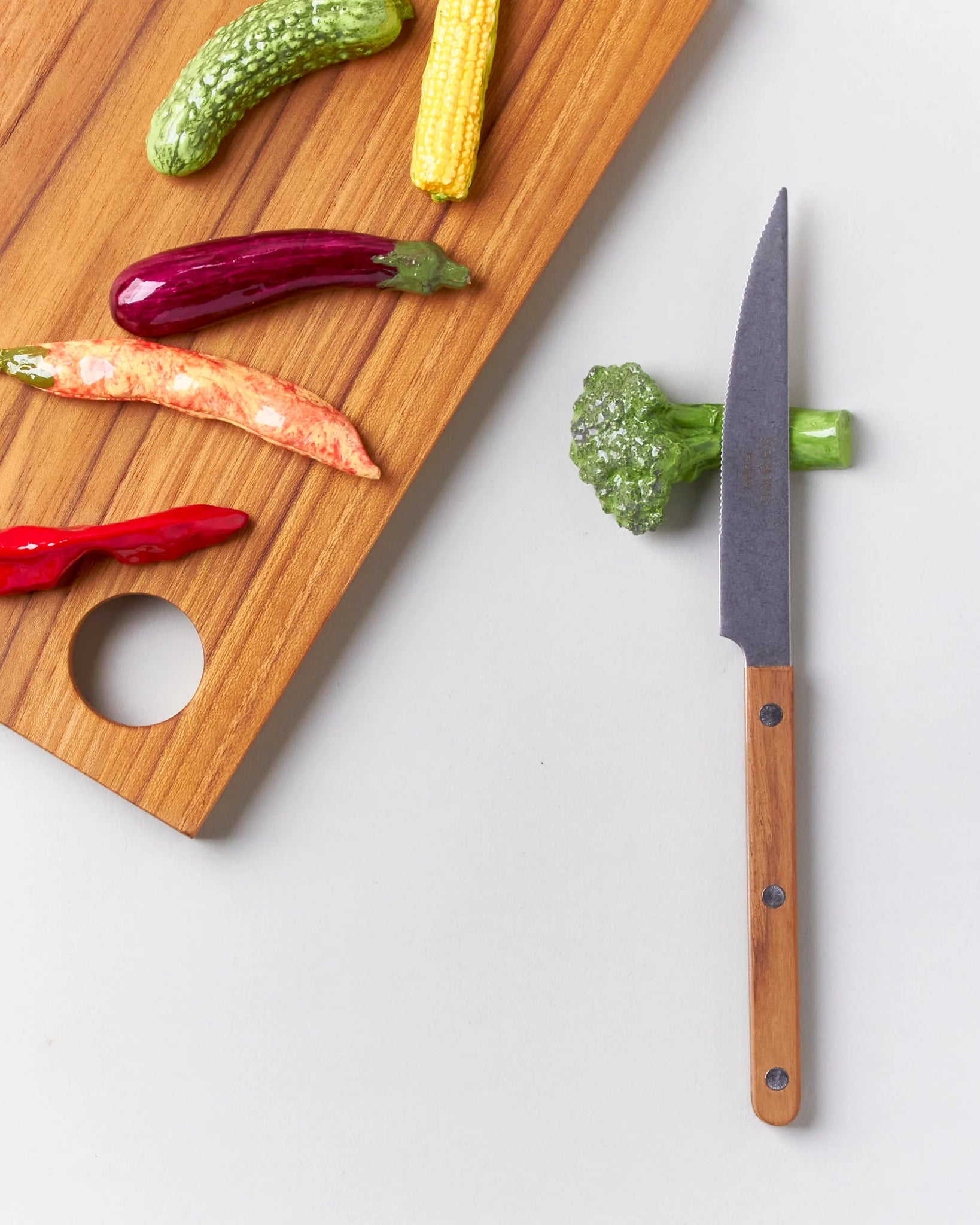 La Galine Vegetables Knife Rest Set of Six Shiny