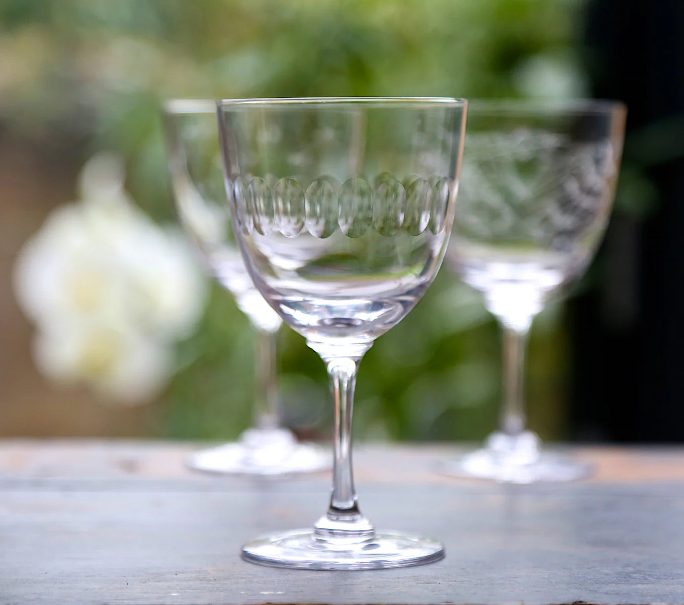 The Vintage List Wine Glasses Set of 6 - Lens Design