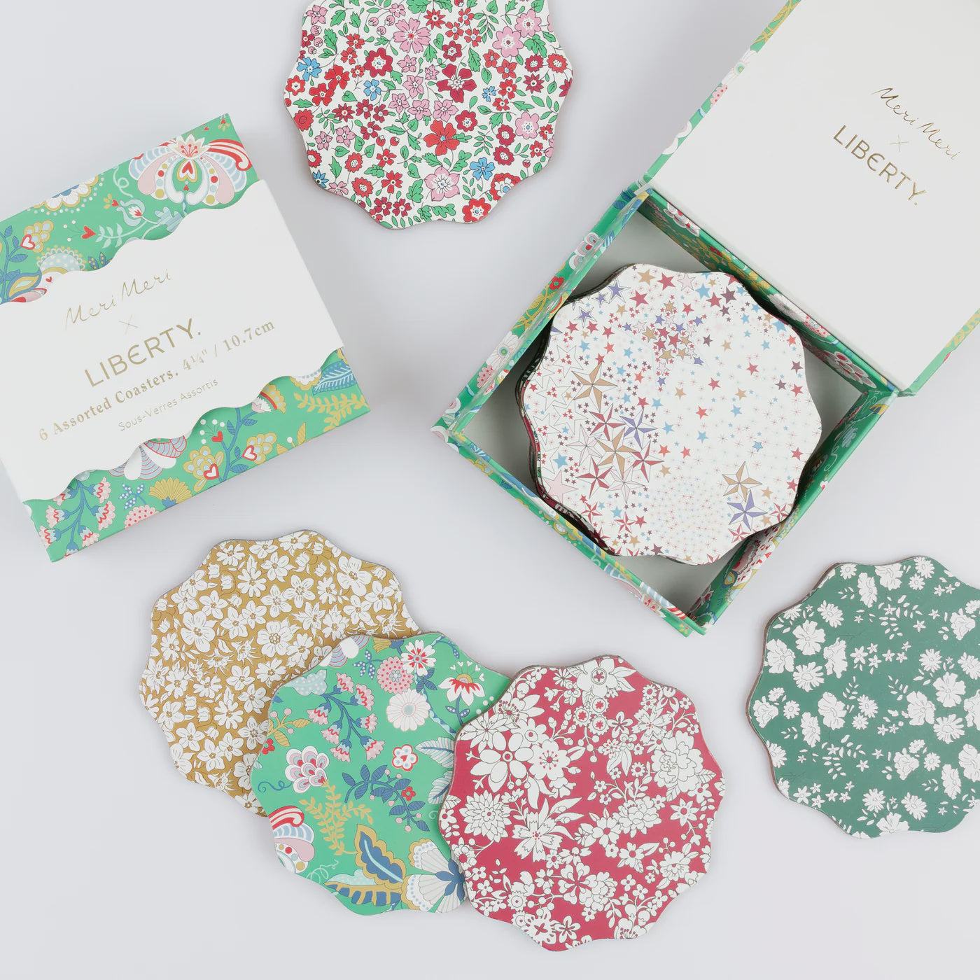 Meri Meri + Liberty Coasters Set of 6